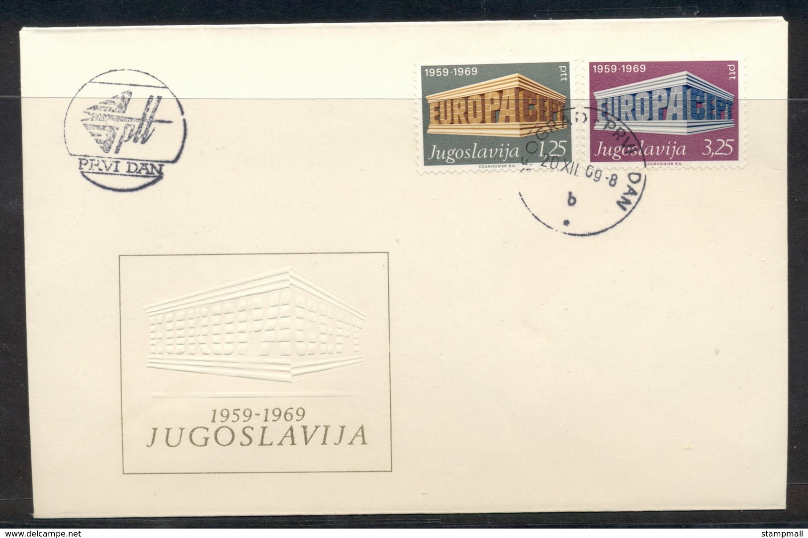 Yugoslavia 1969 Europa Building FDC - FDC