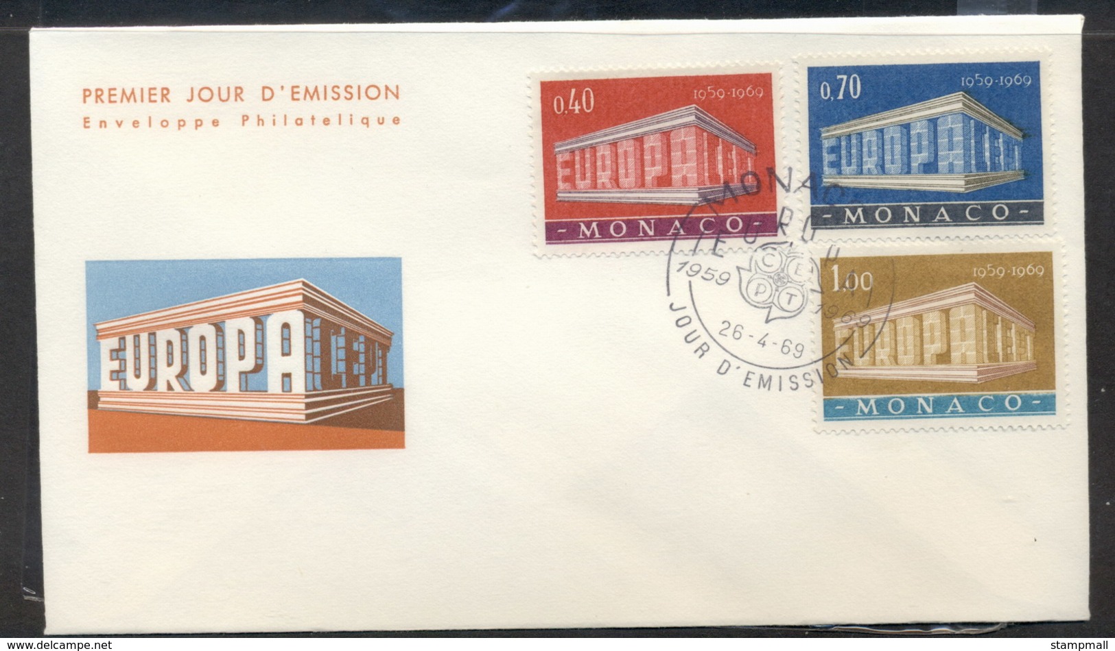 Monaco 1969 Europa Building FDC - FDC