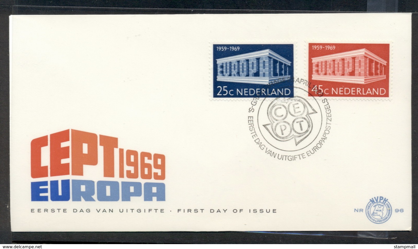 Nederland 1969 Europa Building FDC - FDC