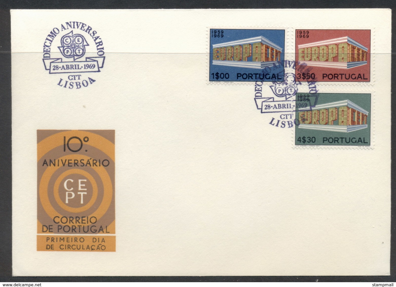 Portugal 1969 Europa Building FDC - FDC