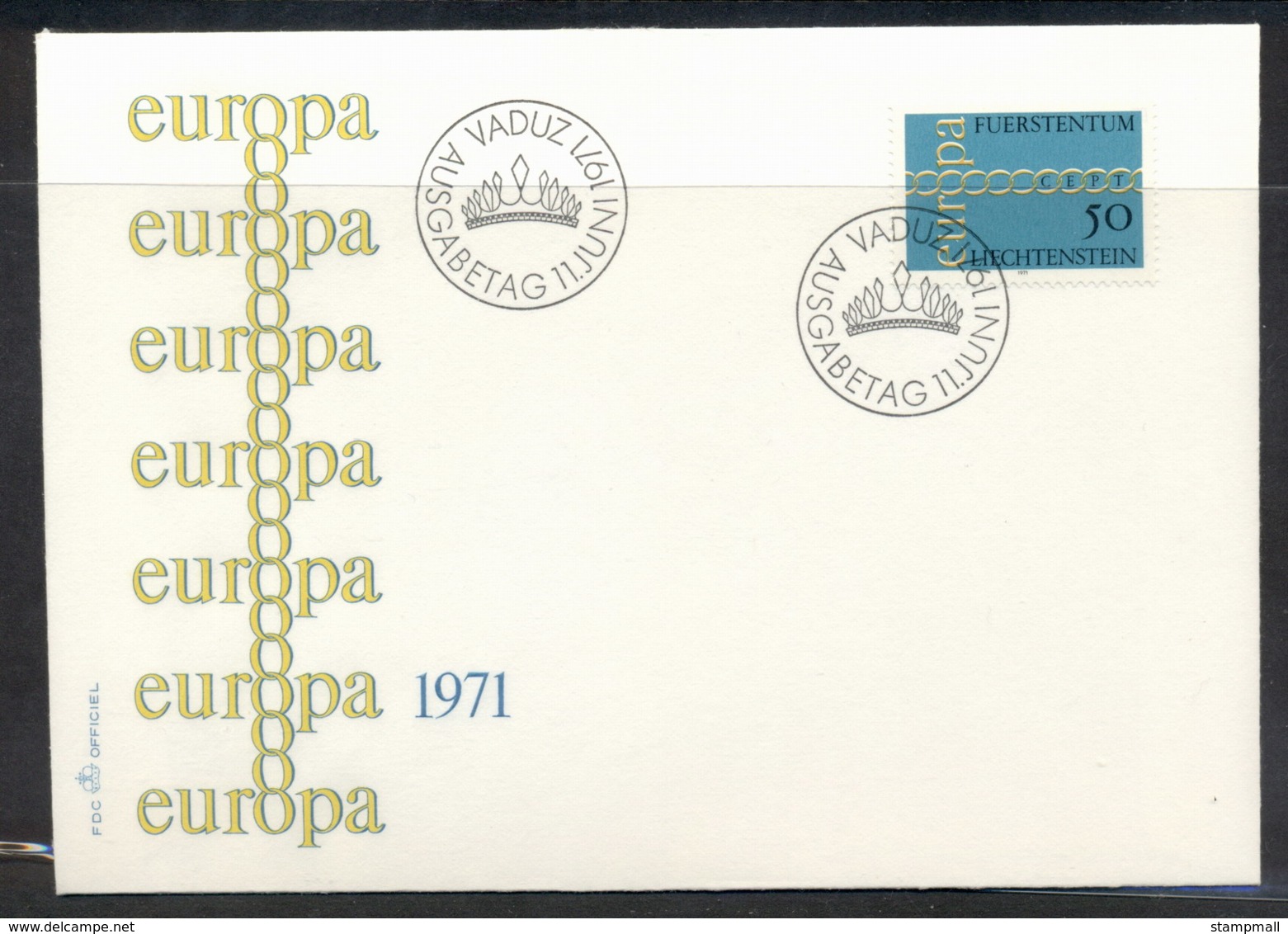 Liechtenstein 1971 Europa Chain Through O FDC - FDC