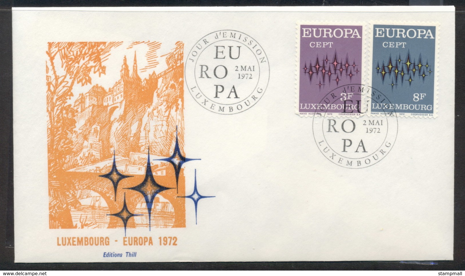 Luxembourg 1972 Europa Sparkles FDC - FDC