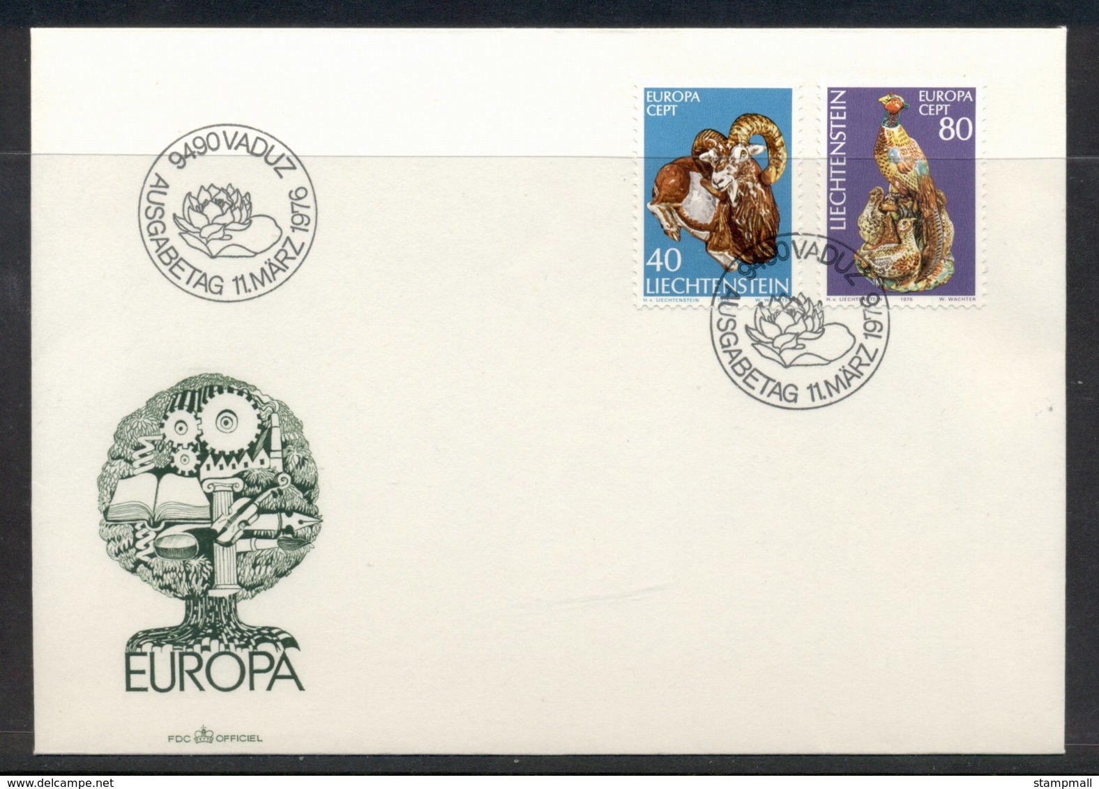 Liechtenstein 1976 Europa Pottery FDC - FDC