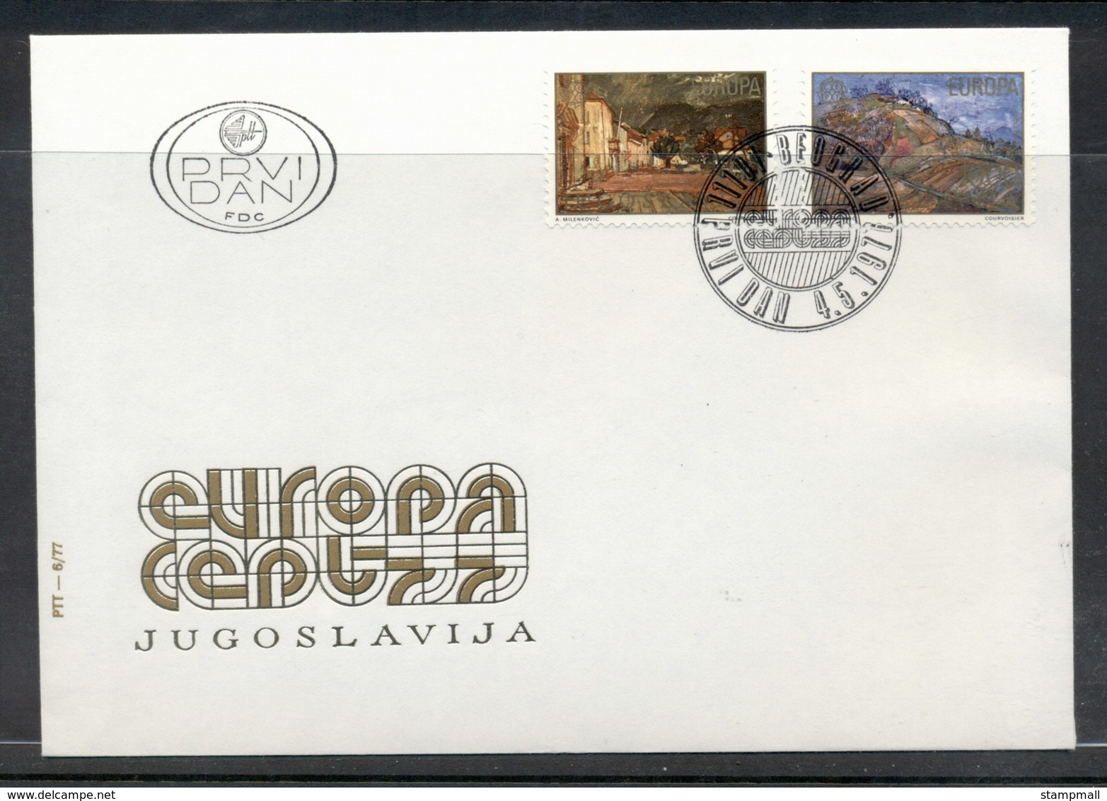 Yugoslavia 1977 Europa Landscapes FDC - FDC