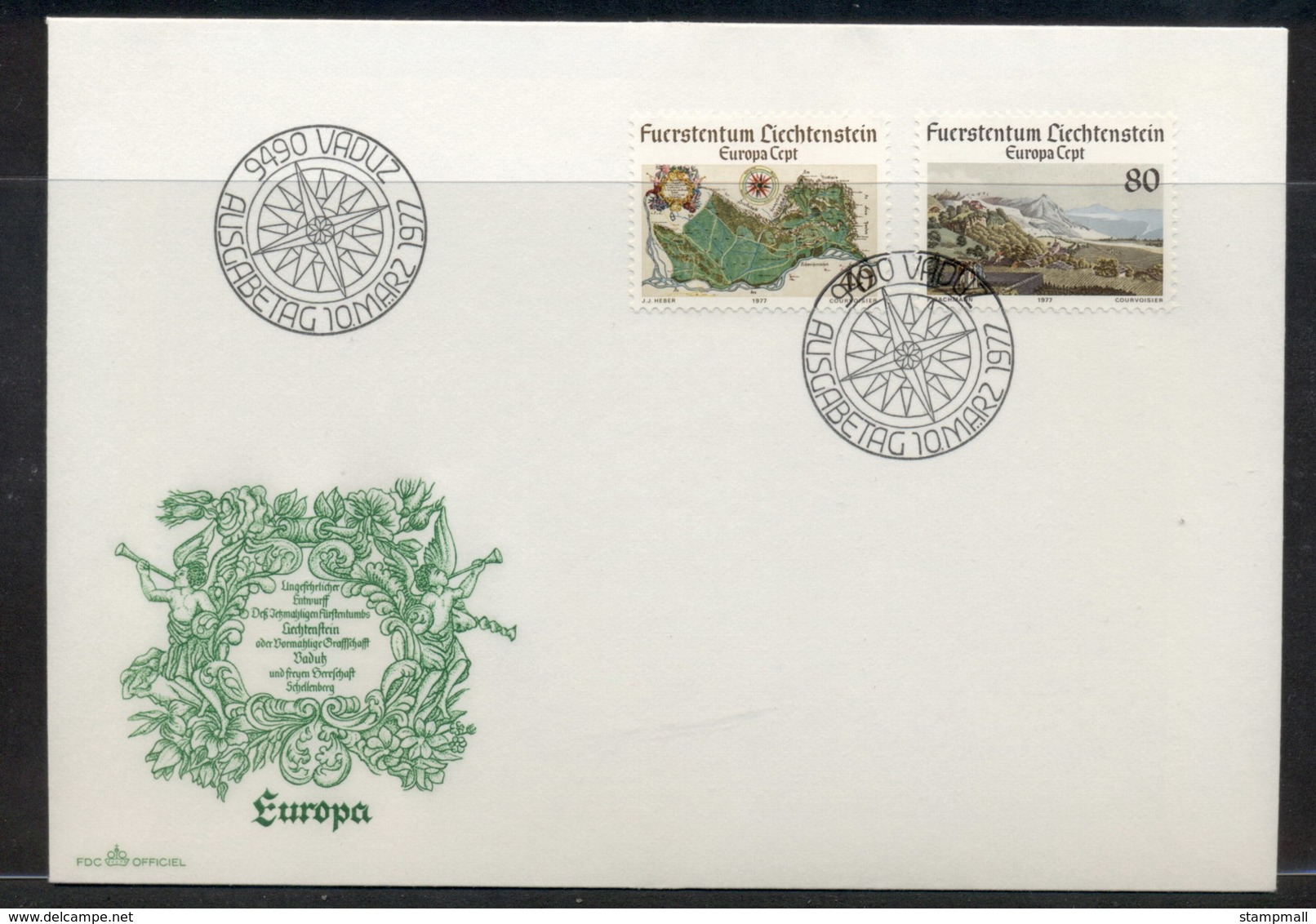 Liechtenstein 1977 Europa Landscapes FDC - FDC