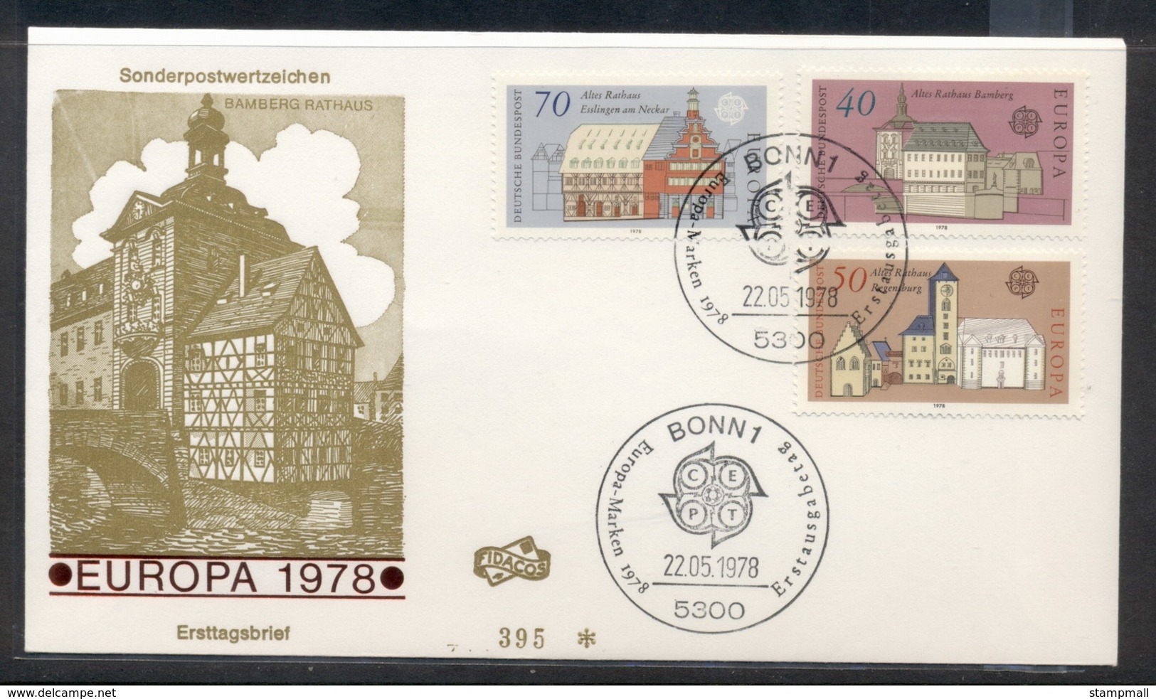Germany 1978 Europa Architecture FDC - Other & Unclassified