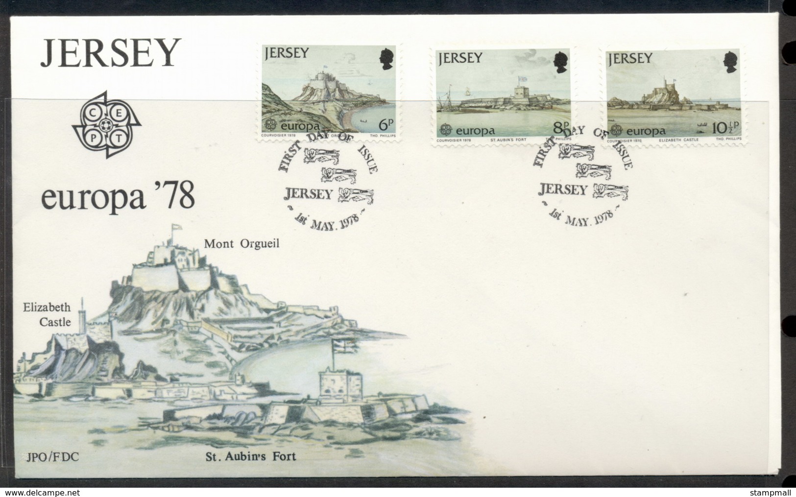 Jersey 1978 Europa Architecture FDC - Jersey