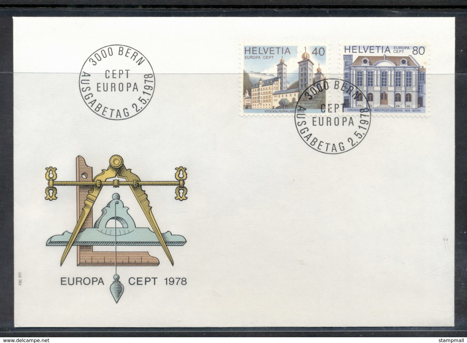 Switzerland 1978 Europa Architecture FDC - FDC