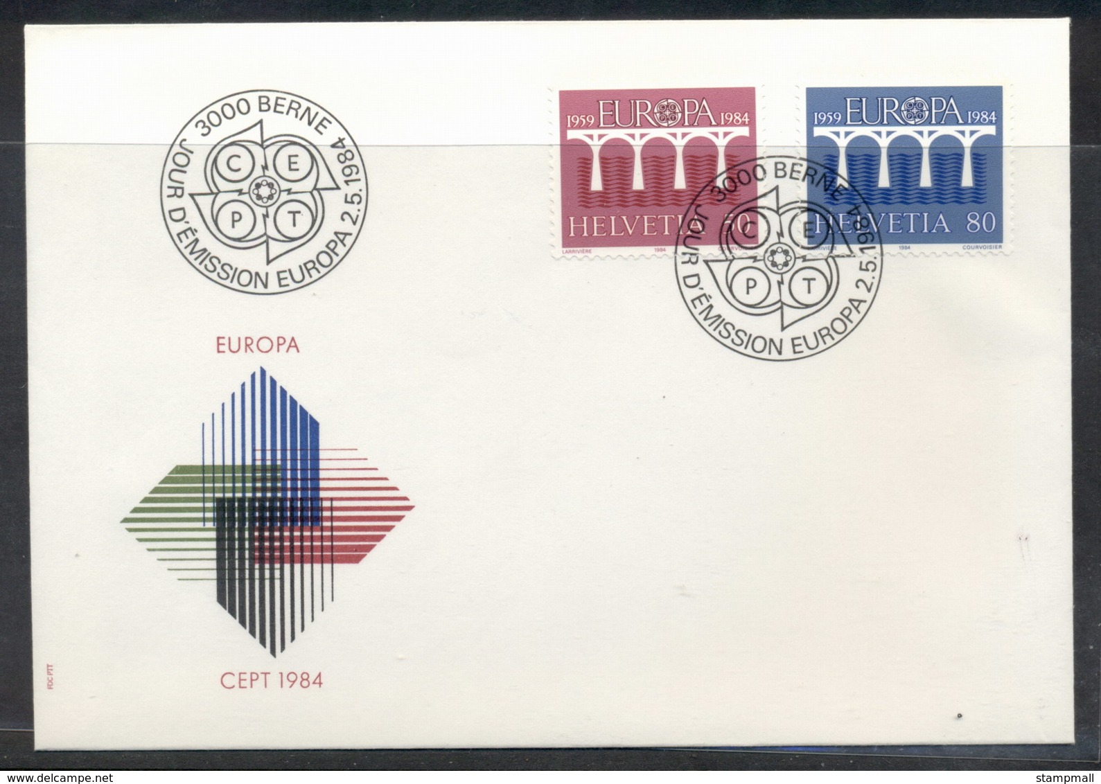 Switzerland 1984 Europa Bridge FDC - FDC