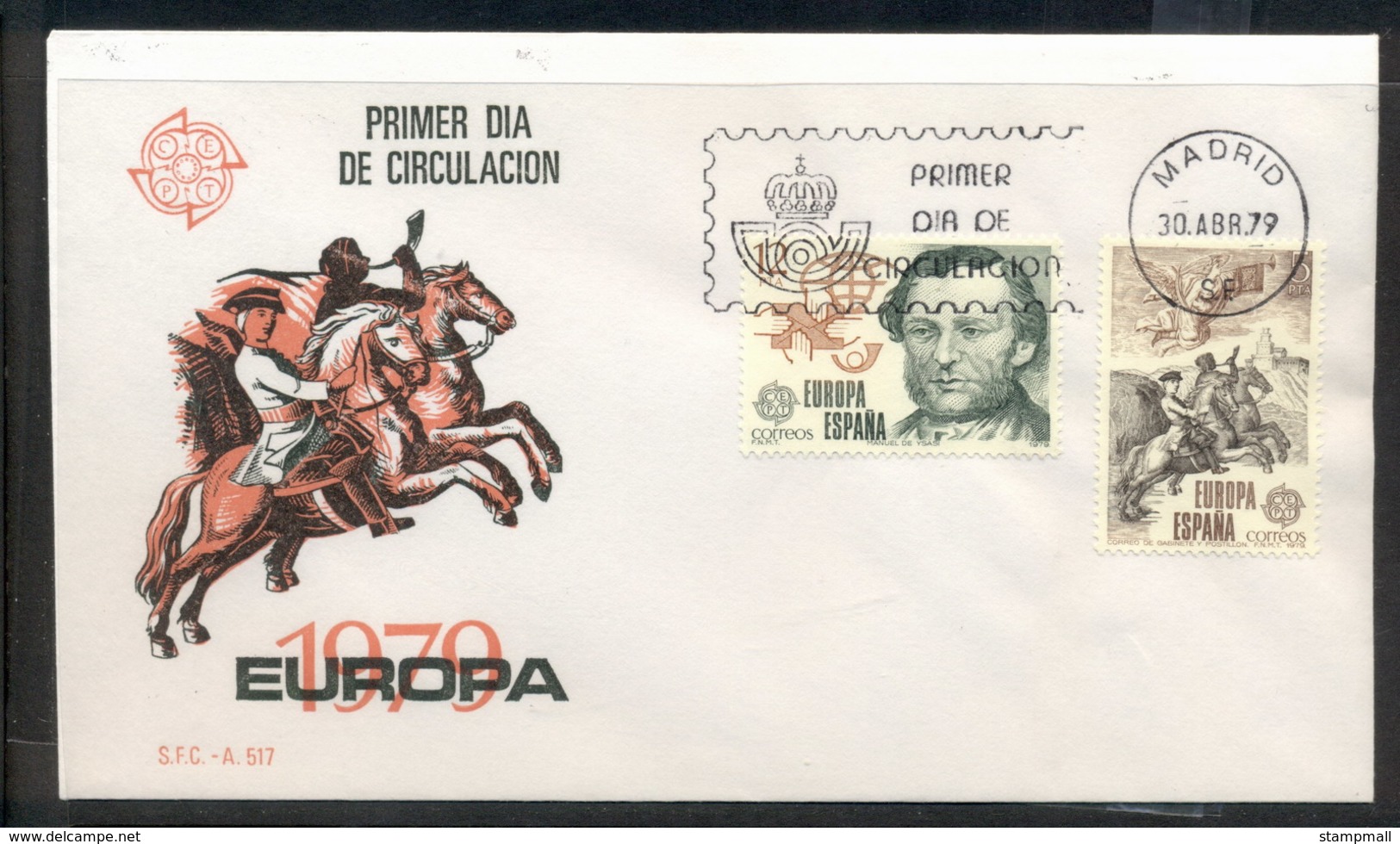 Spain 1979 Europa Communications FDC - FDC