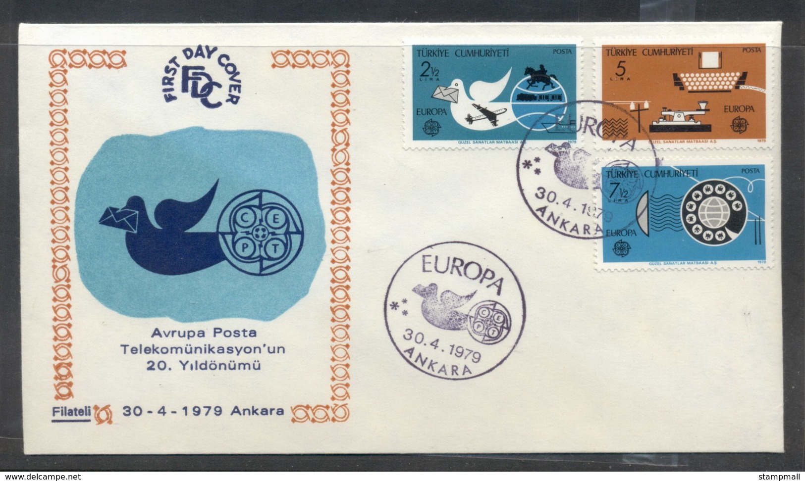 Turkey 1979 Europa Communications FDC - FDC