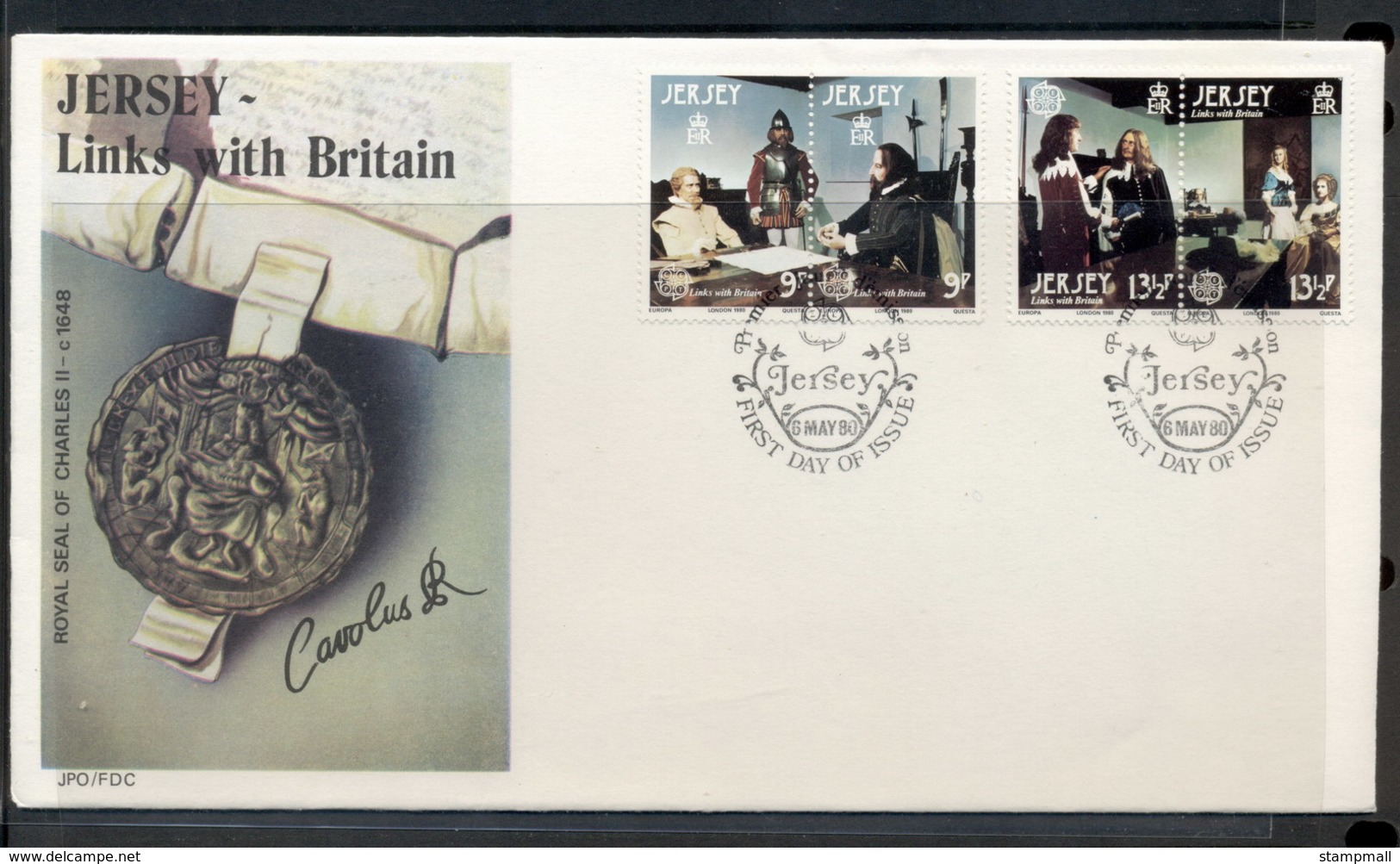 Jersey 1980 Europa Celebrities FDC - Jersey