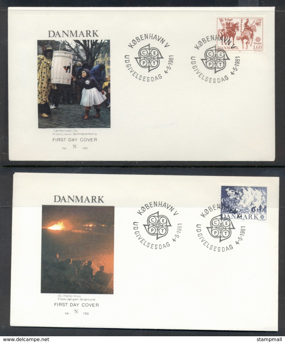 Denmark 1981 Europa Folklore 2x FDC - FDC