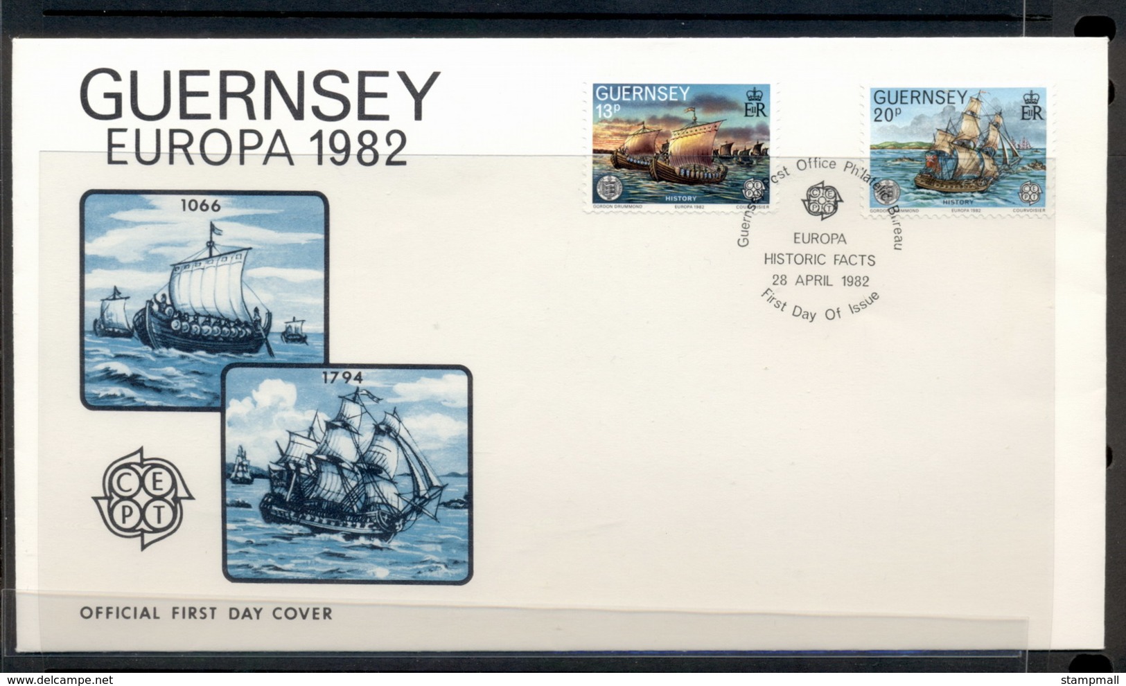 Guernsey 1982 Europa History FDC - Guernsey