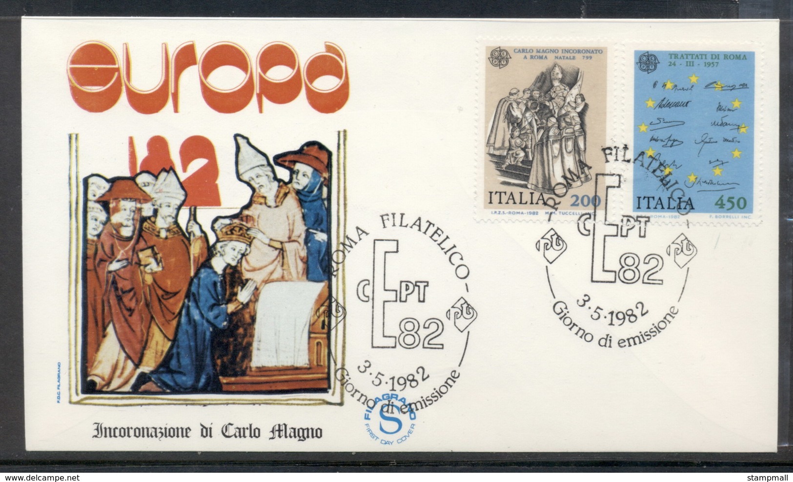 Italy 1982 Europa History FDC - FDC