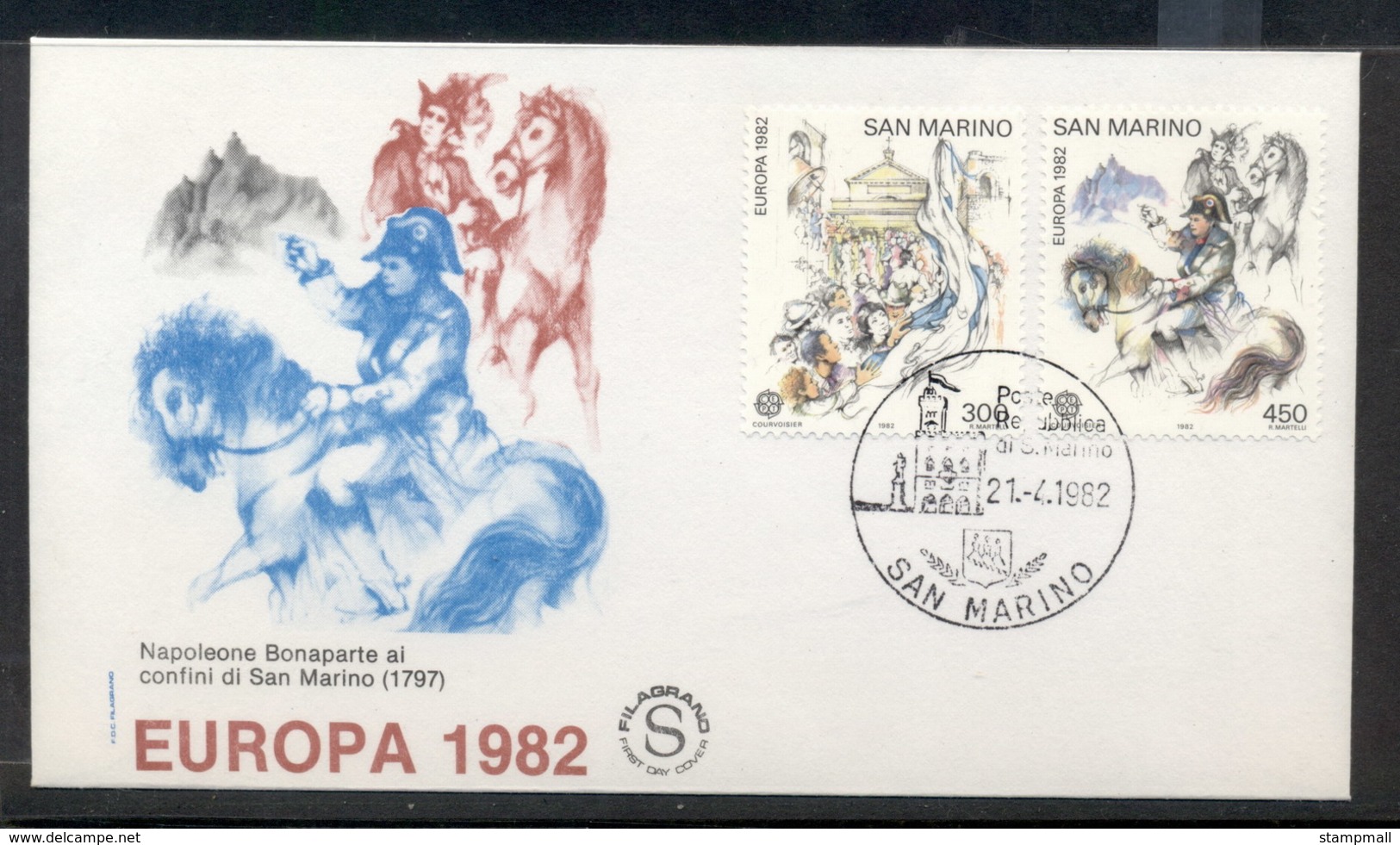 San Marino 1982 Europa History FDC - FDC