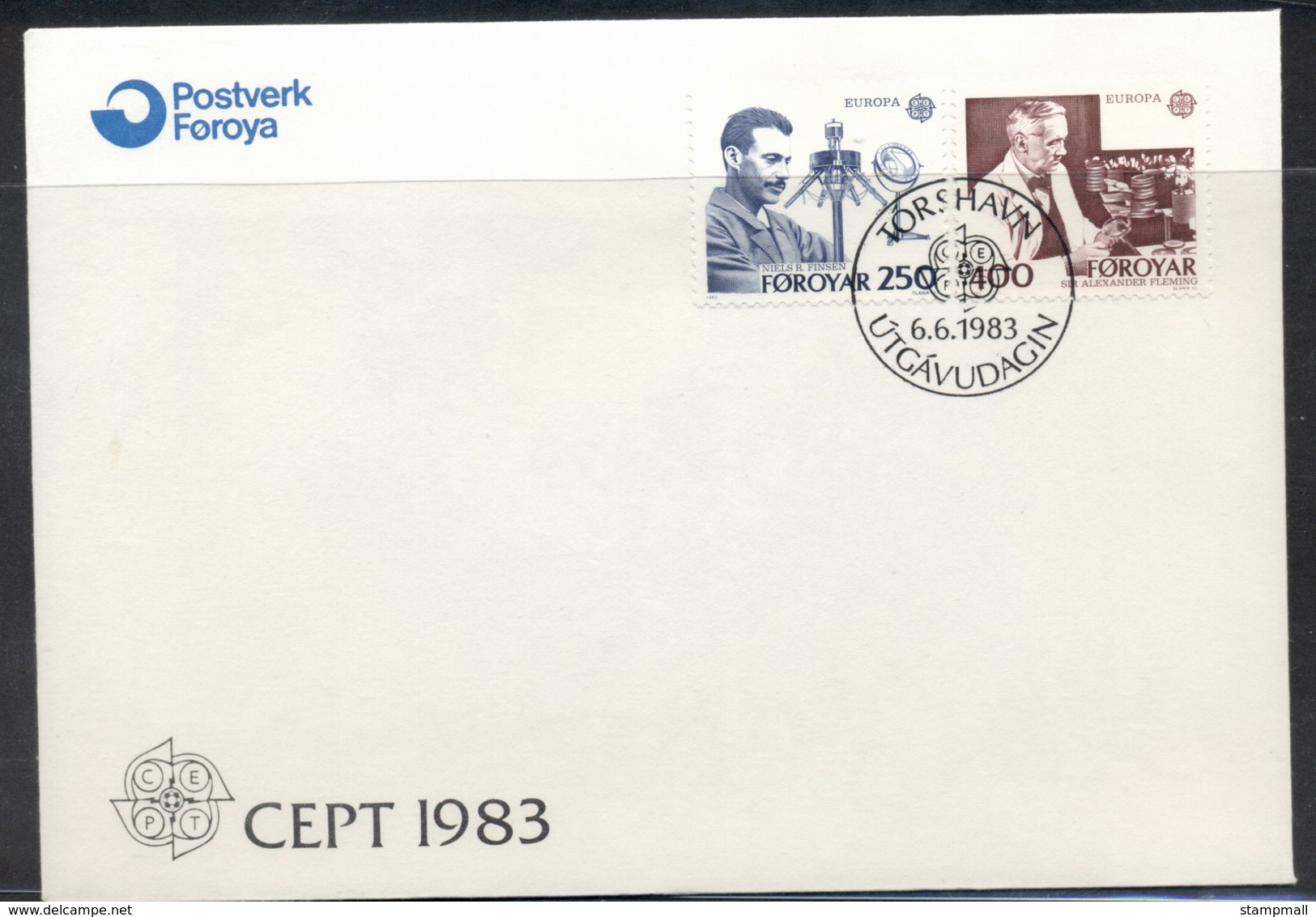 Faroe Is 1983 Europa Human Genius FDC - Faeroër