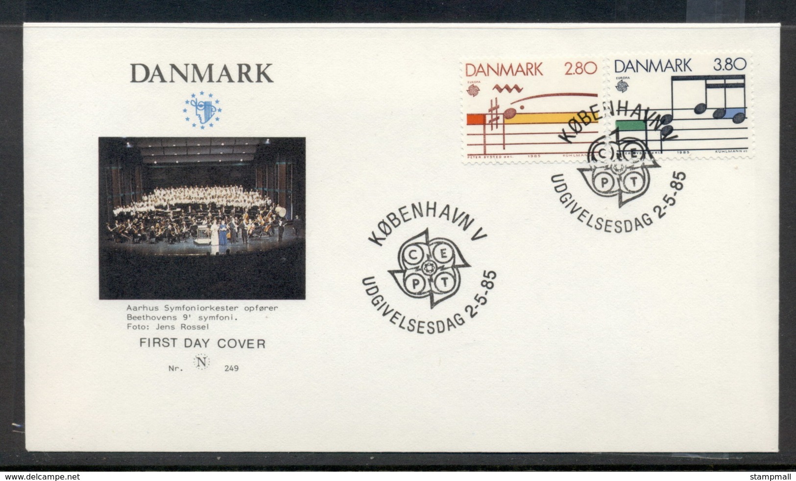 Denmark 1985 Europa Music Year FDC - FDC