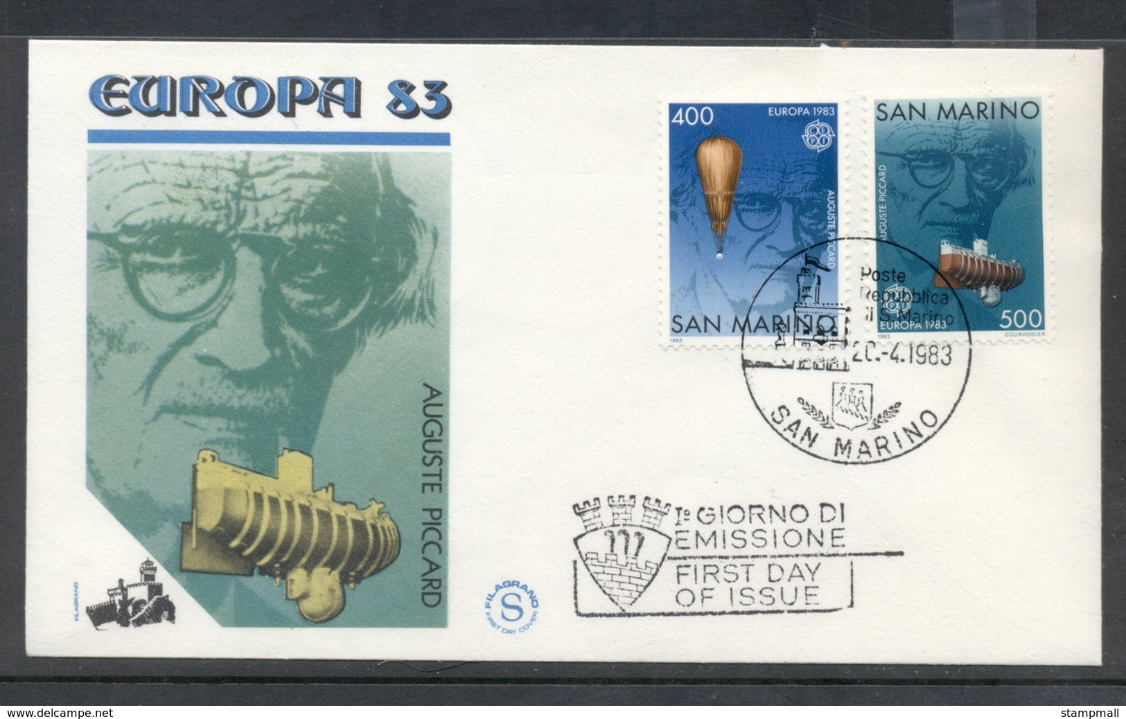 San Marino 1983 Europa Human Genius FDC - FDC