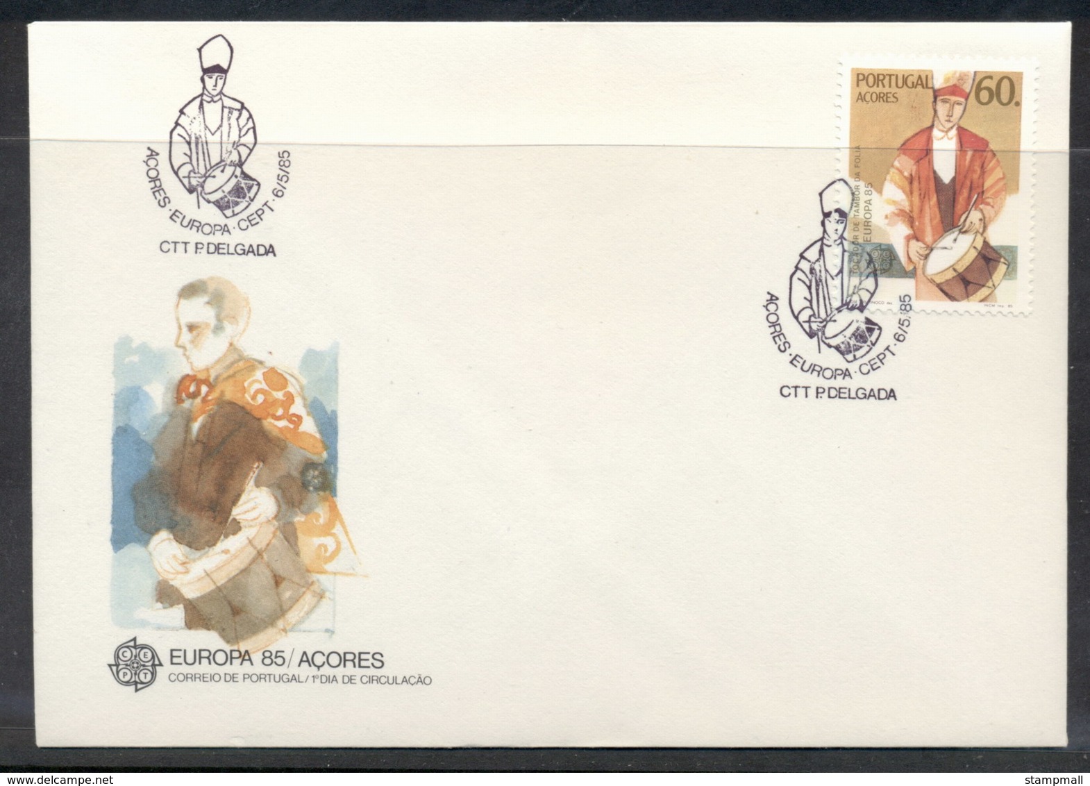Azores 1985 Europa Music Year FDC - Azores