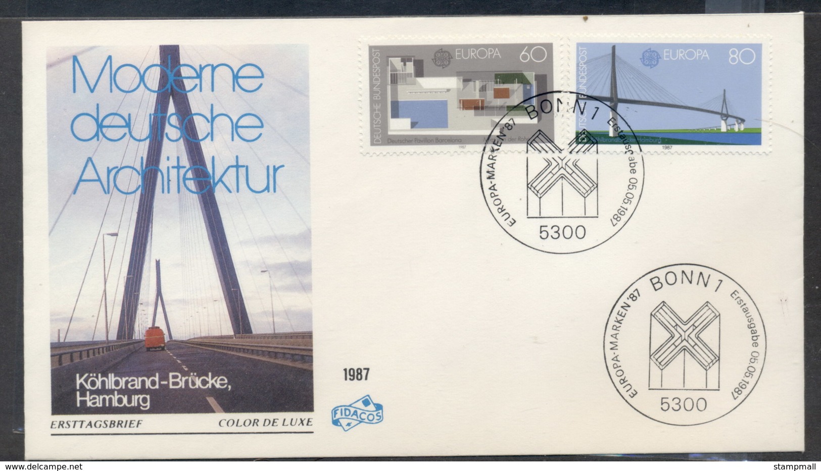 Germany 1987 Europa Architecture FDC - Other & Unclassified