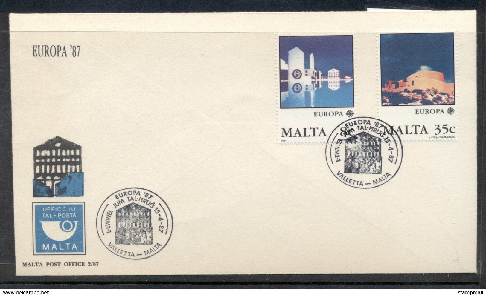 Malta 1987 Europa Architecture FDC - Malta