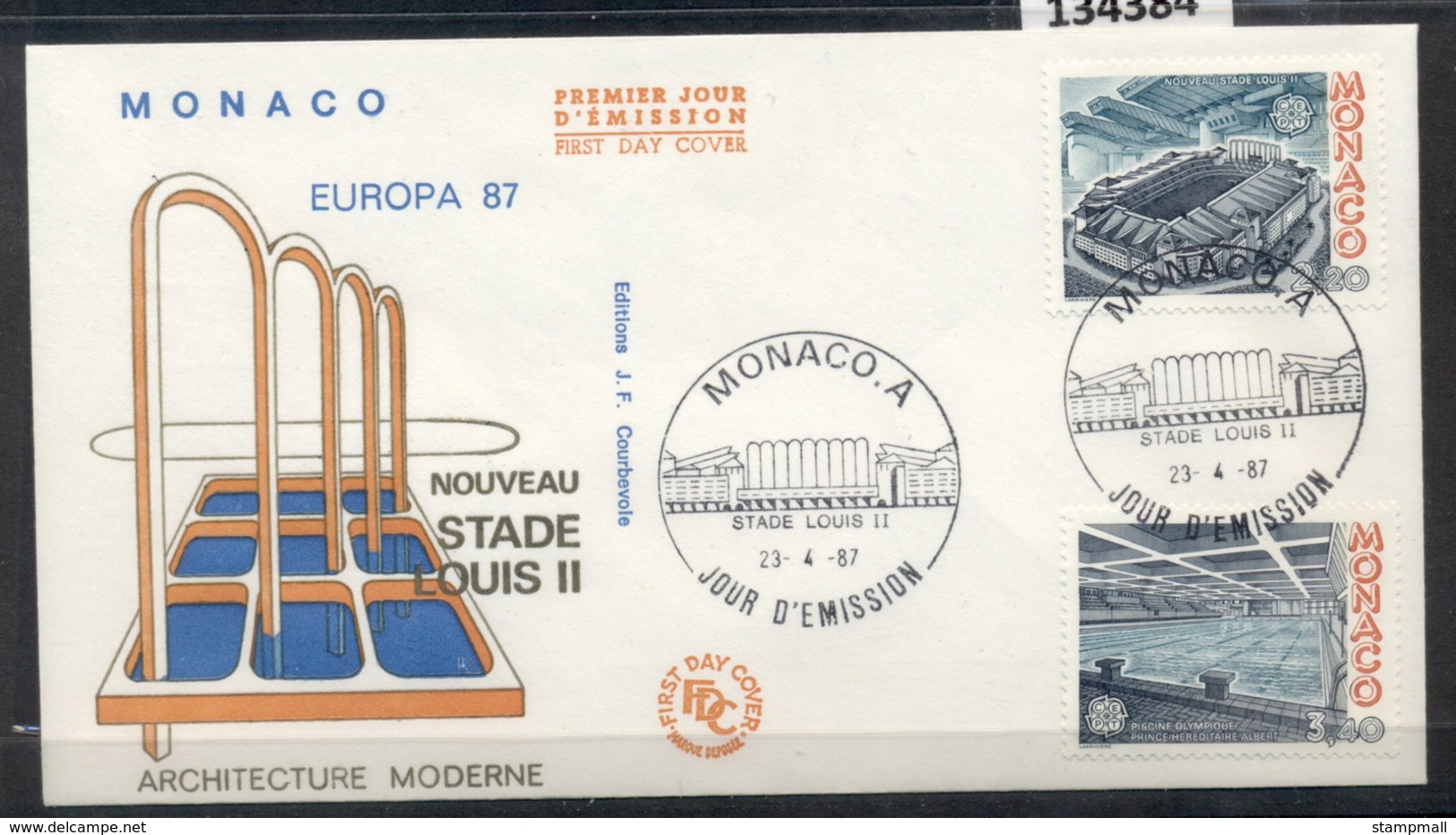 Monaco 1987 Europa Architecture FDC - FDC