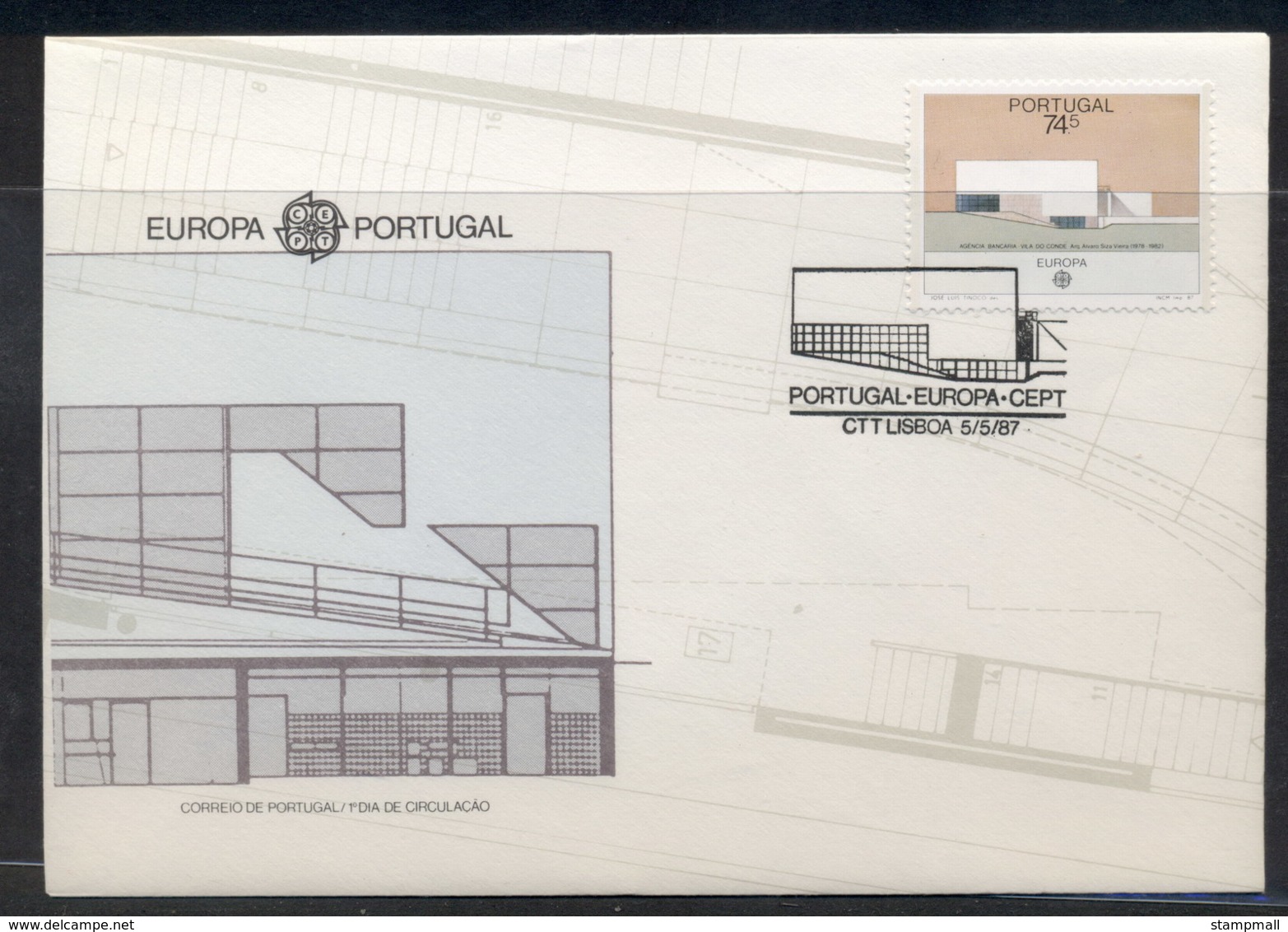 Portugal 1987 Europa Architecture FDC - FDC