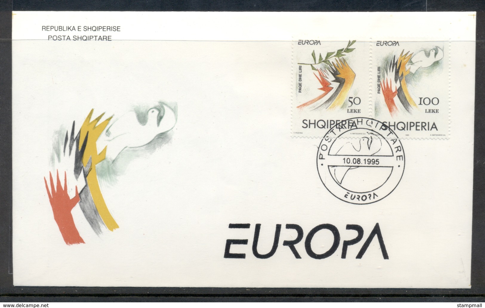 Albania 1995 Europa Peace & Freedom FDC - Albania