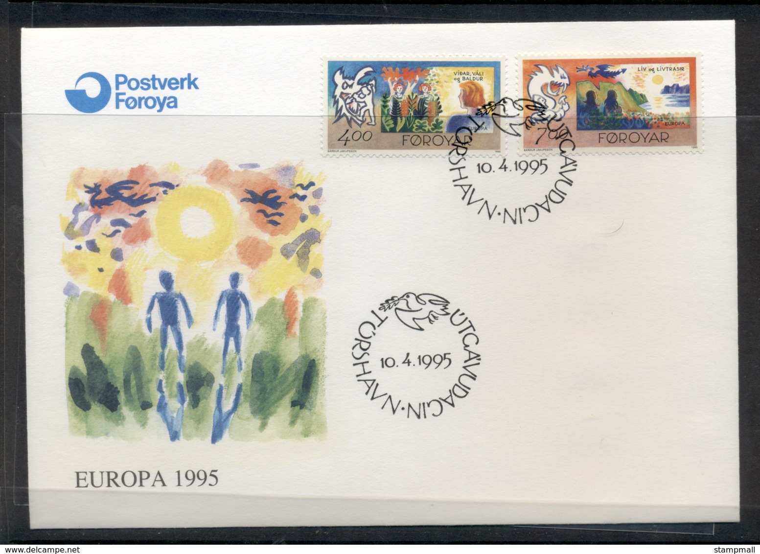 Faroe Is 1995 Europa Peace & Freedom FDC - Faroe Islands