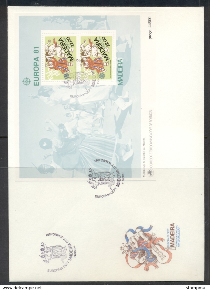 Madeira 1981 Europa Folklore XL FDC - Madeira