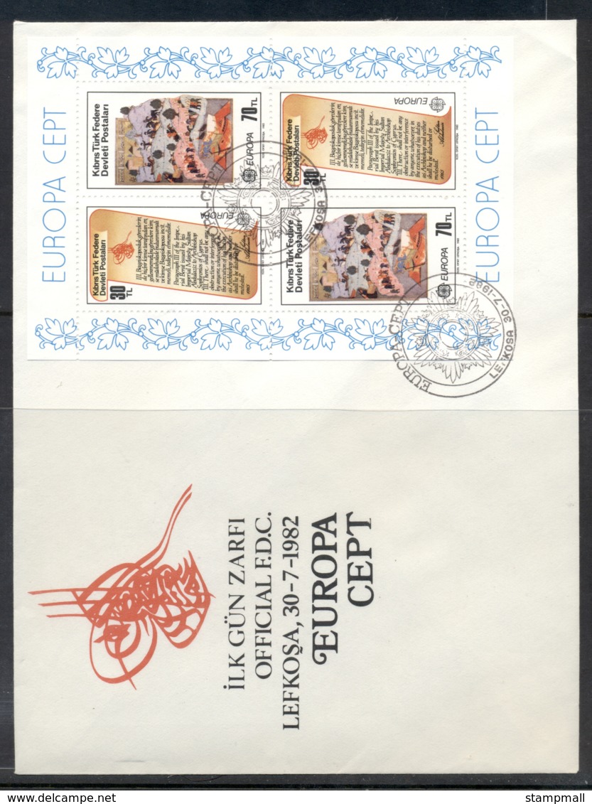 Cyprus Turkish 1982 Europa History XLMS FDC - Covers & Documents