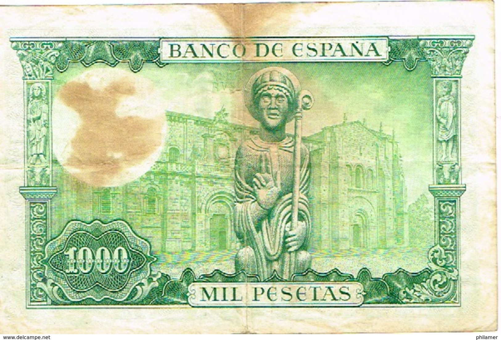 Espagne Spain Banco Espana Billet De Bnaque Bnaknote Monnaie Money 1965 100 Pesetas Saint Pape Us Courant Saint Isidore - 1000 Peseten