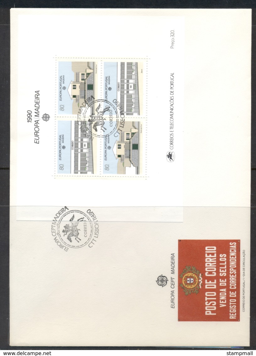 Madeira 1990 Europa Post Offices XLMS FDC - Madeira