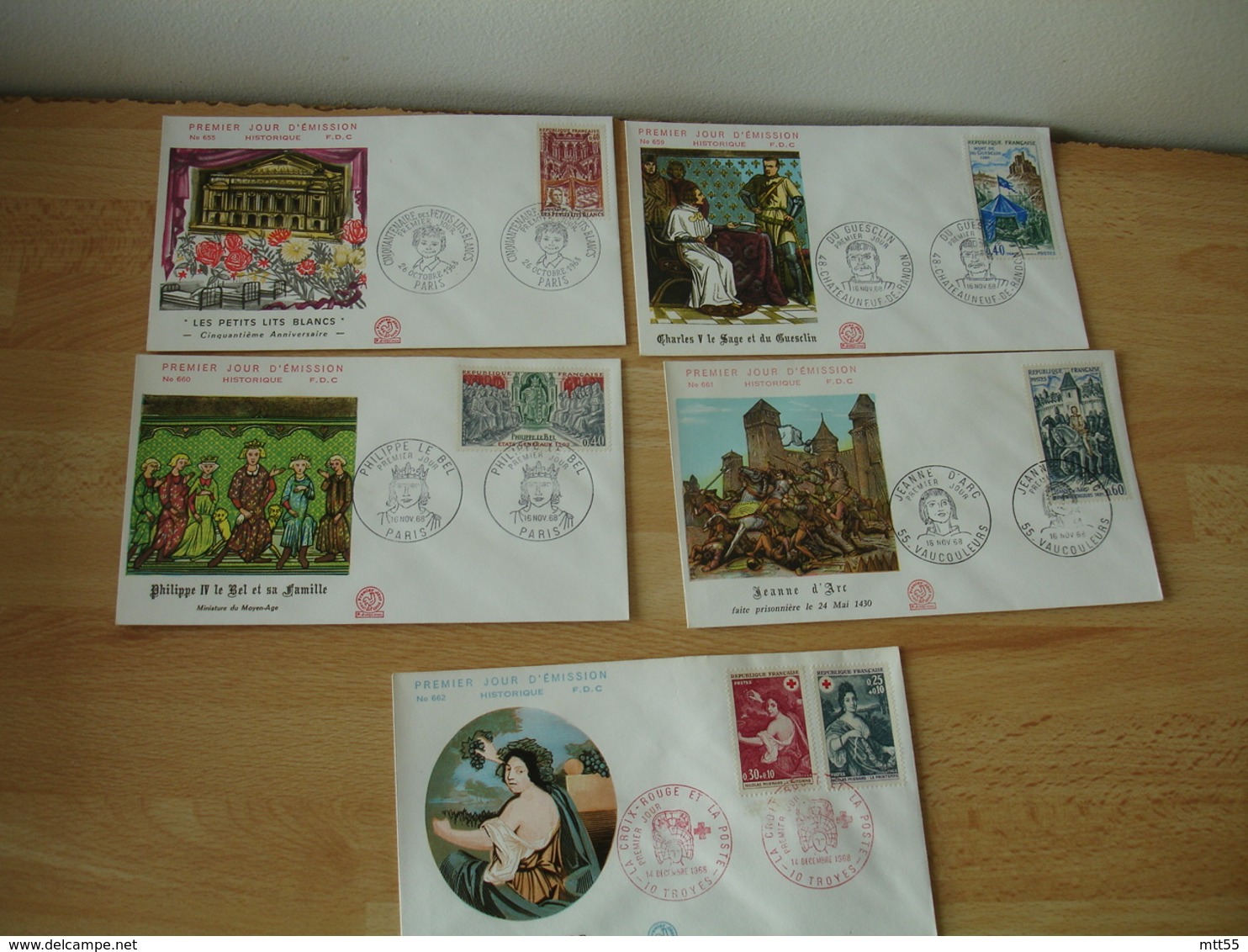 lot 41 fdc enveloppe 1 er jour france annees 60