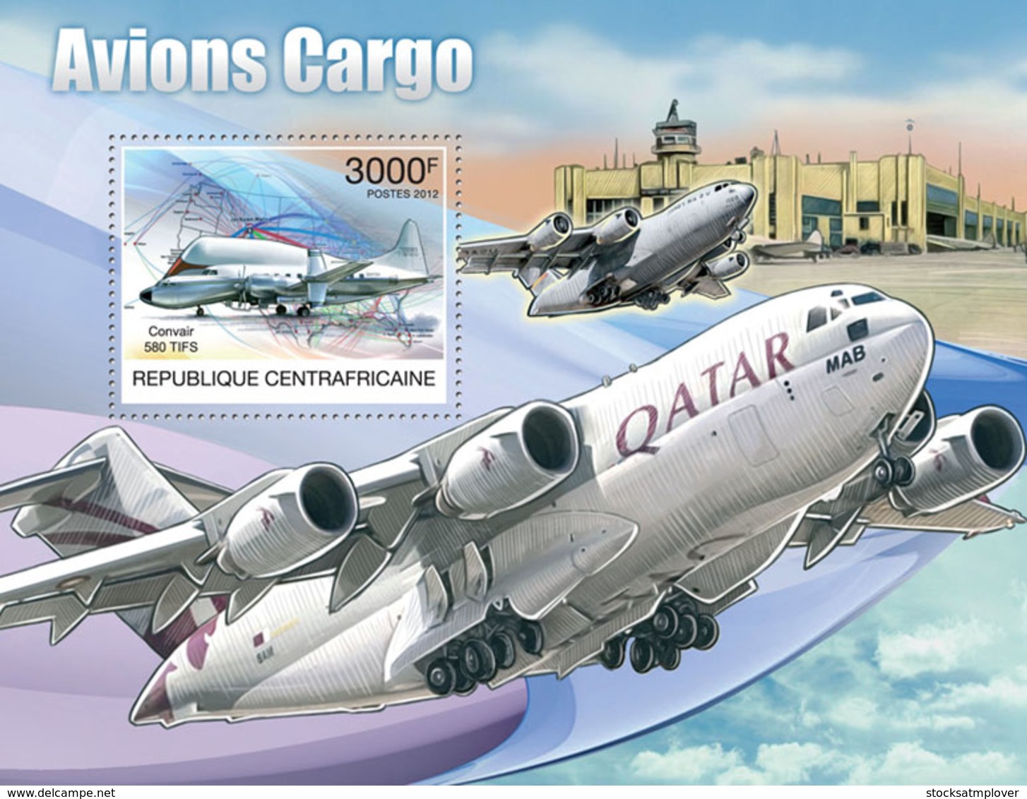 Central Africa 2012 Cargo Aircraft  ,airplane - República Centroafricana