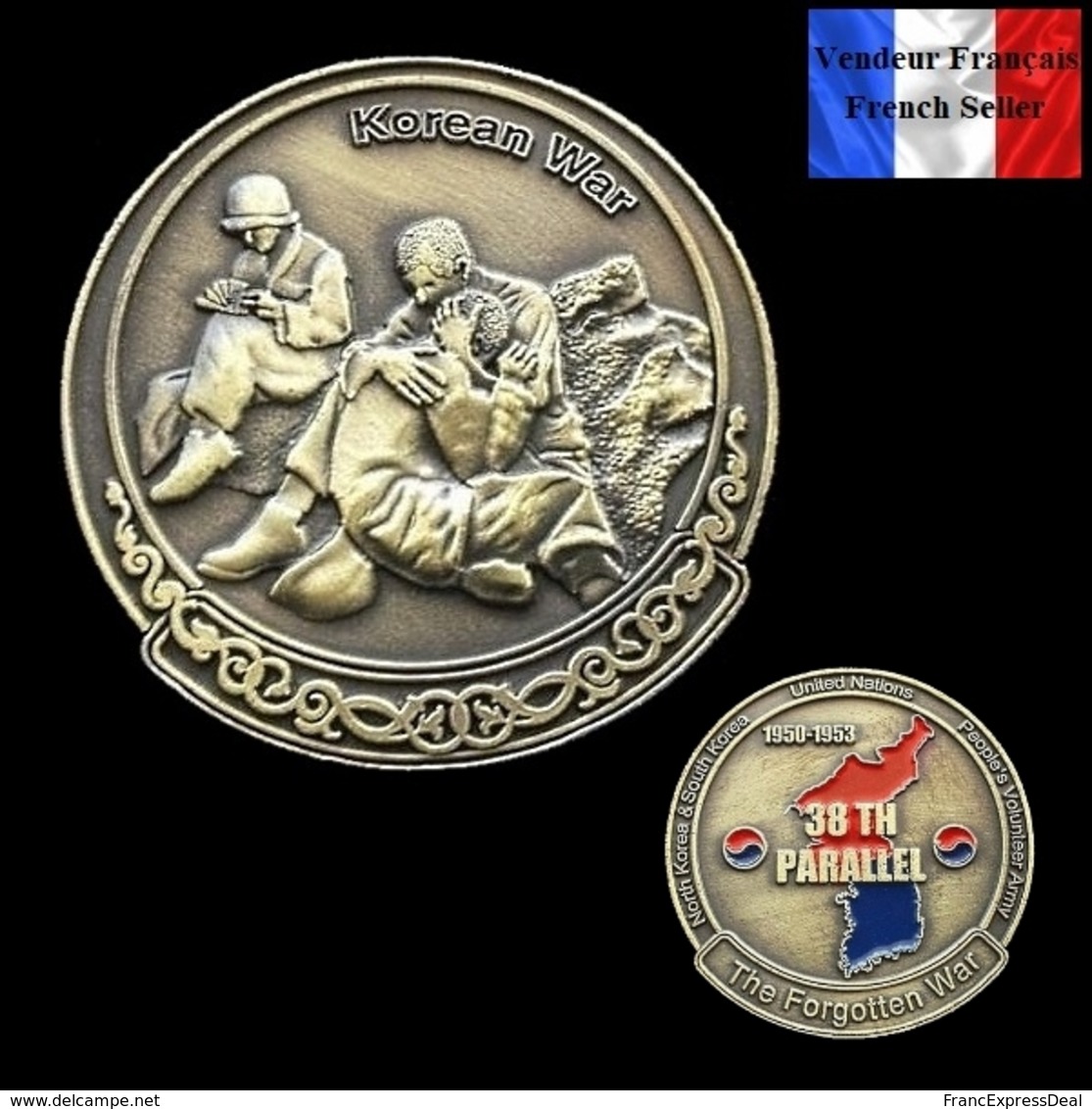 1 Pièce BRONZE ( BRONZE Coin ) - Guerre De Corée Korean War US Army ( Ref 4 ) - Autres & Non Classés