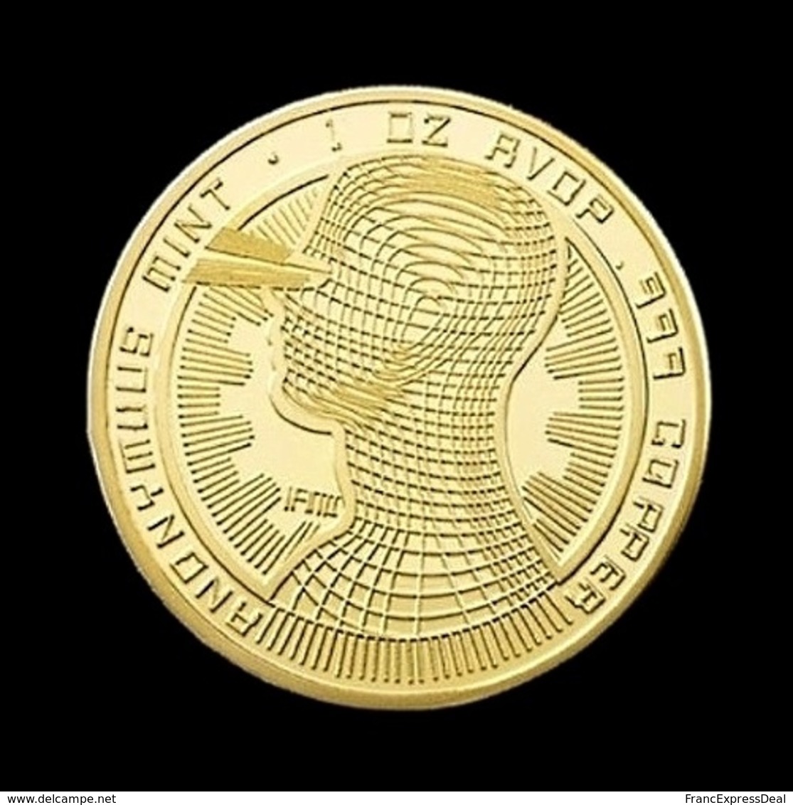 1 Pièce Plaquée OR ( GOLD Plated Coin ) - Bitcoin Anonymous BTC ( Ref 3 ) - Other & Unclassified