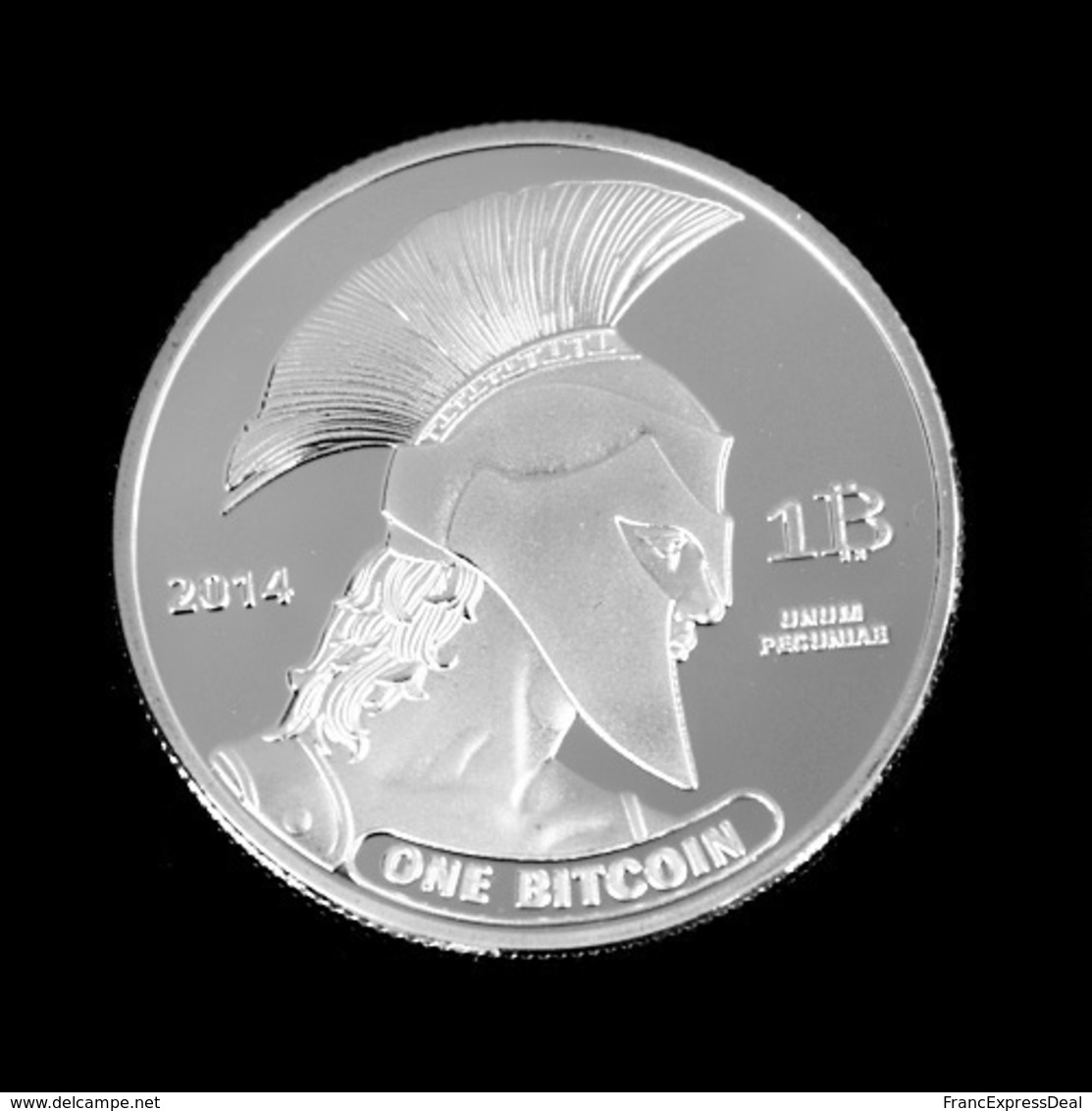 1 Pièce Plaquée ARGENT ( SILVER Plated Coin) - Bitcoin Titan BTC - Other & Unclassified