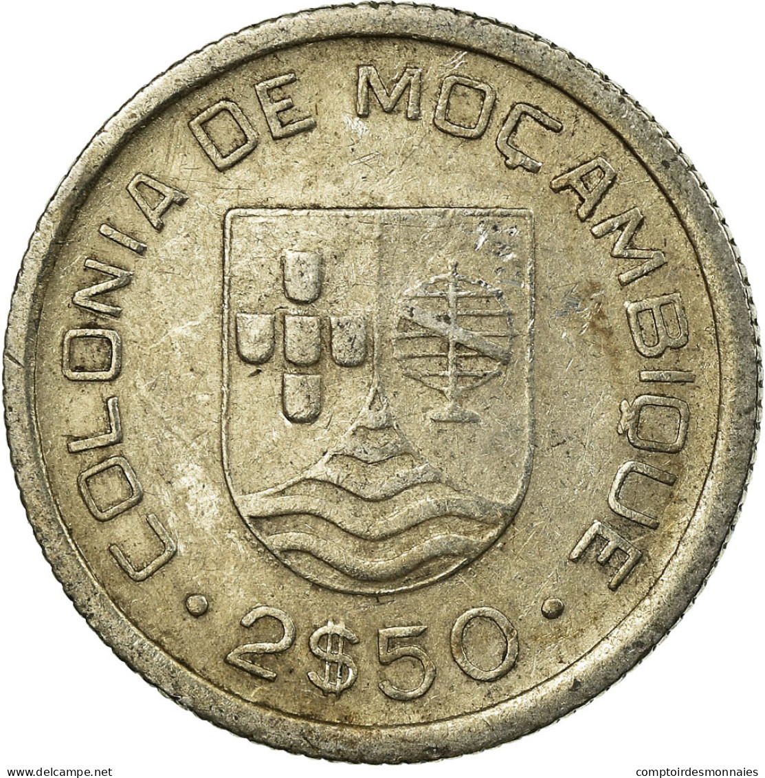 Monnaie, Mozambique, 2-1/2 Escudos, 1935, TB+, Argent, KM:61 - Mozambique