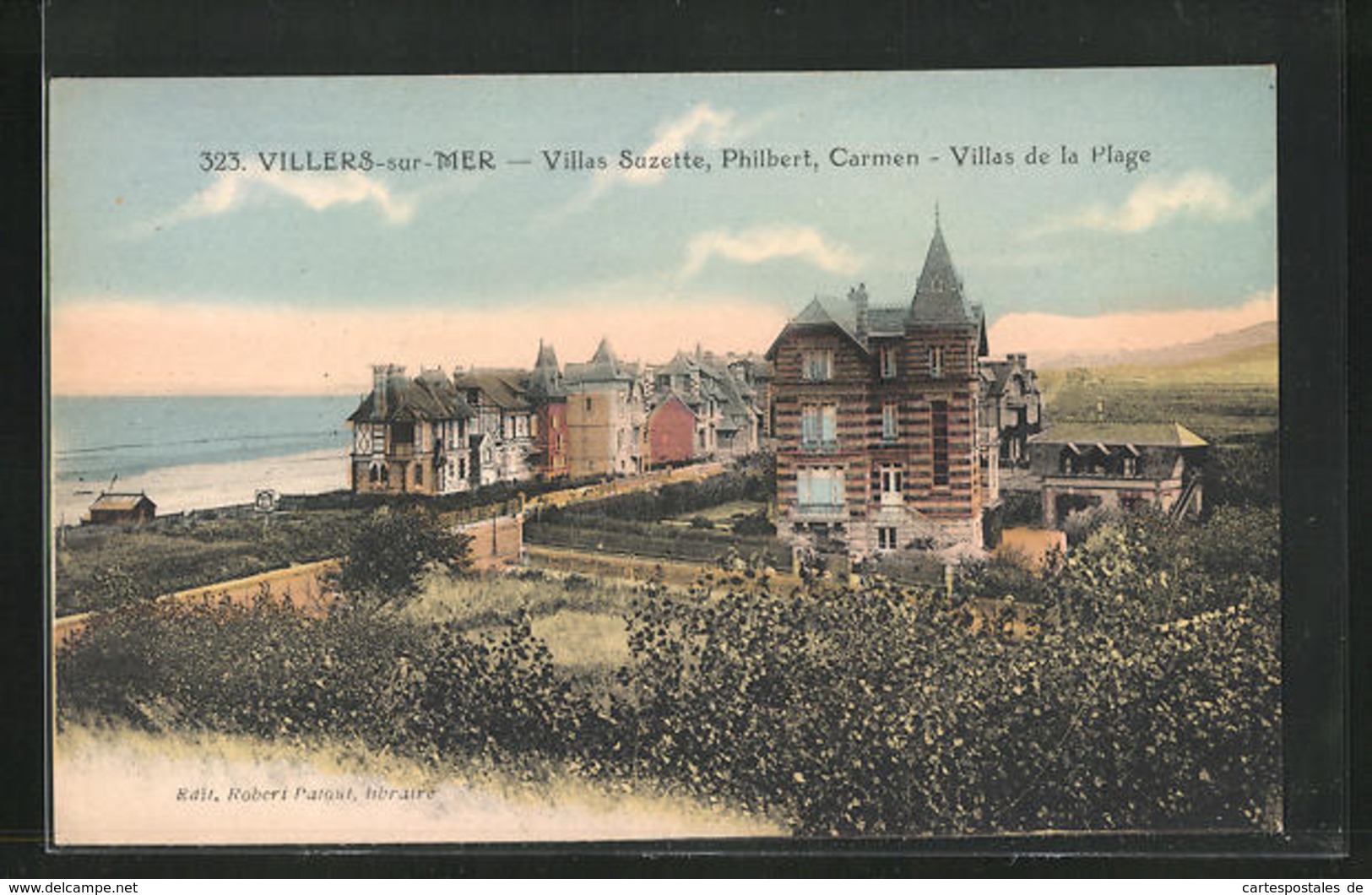 CPA Villers-sur-Mer, Villas Sozette, Philbert, Carmen, Villas De La Plage - Villers Sur Mer