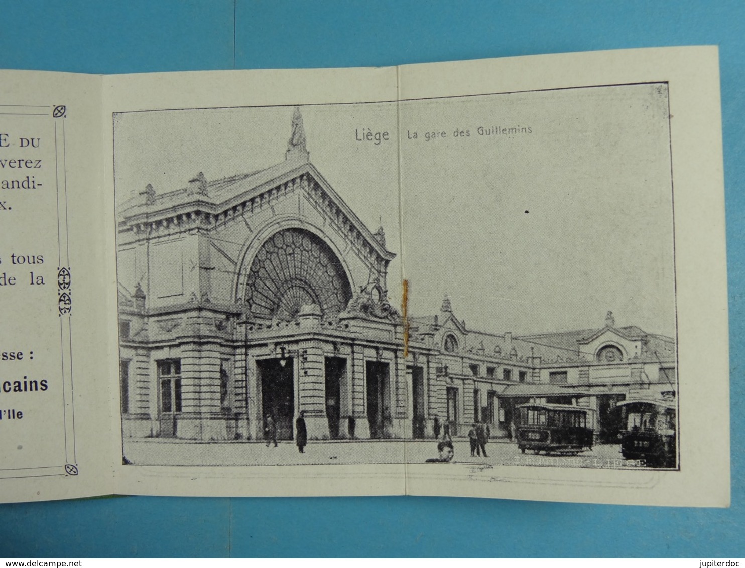 Souvenir De L'Exposition Du Vieux Liège 1905 Publicité Crèmerie Du Temple (Format 5,5 Cm X 7,5 Cm) - Publicités