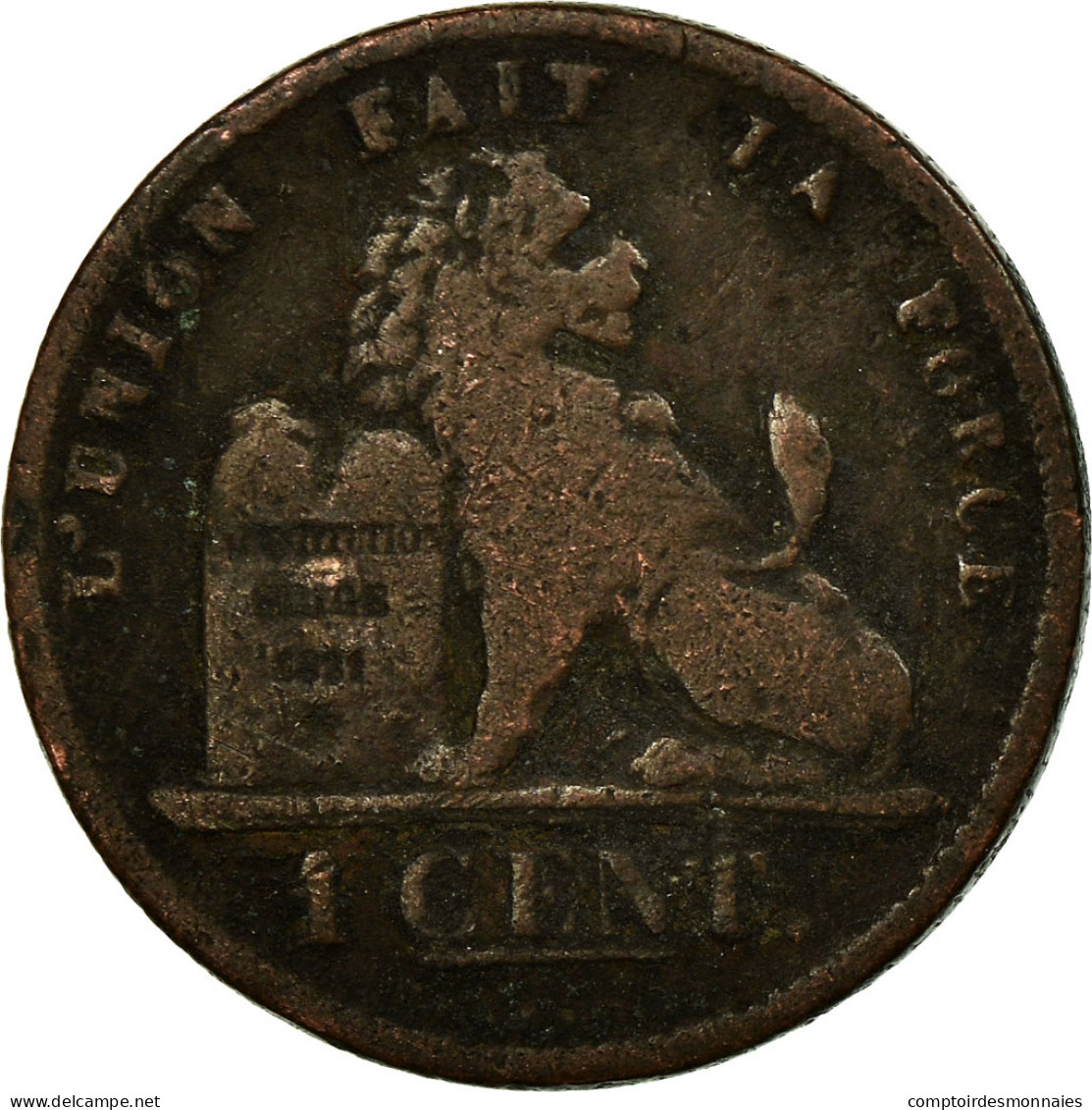 Monnaie, Belgique, Leopold I, Centime, 1849, TB+, Cuivre, KM:1.2 - 1 Centime