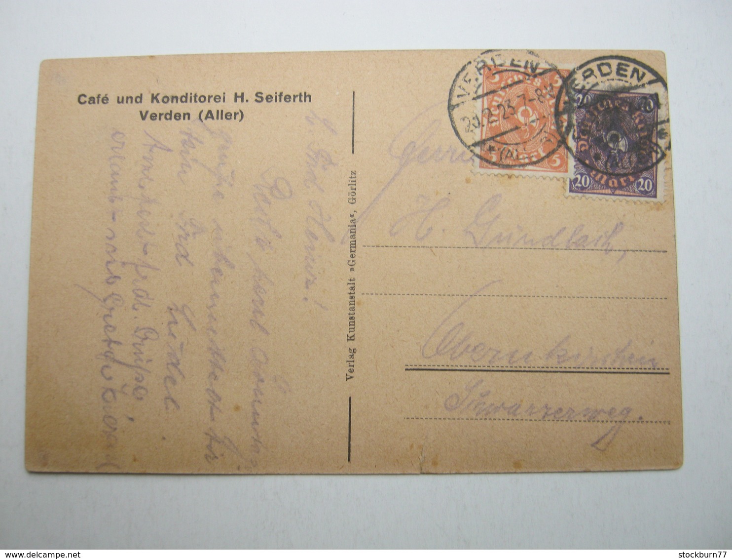 VERDEN , Gasthof , Schöne Karte Um 1922 - Verden