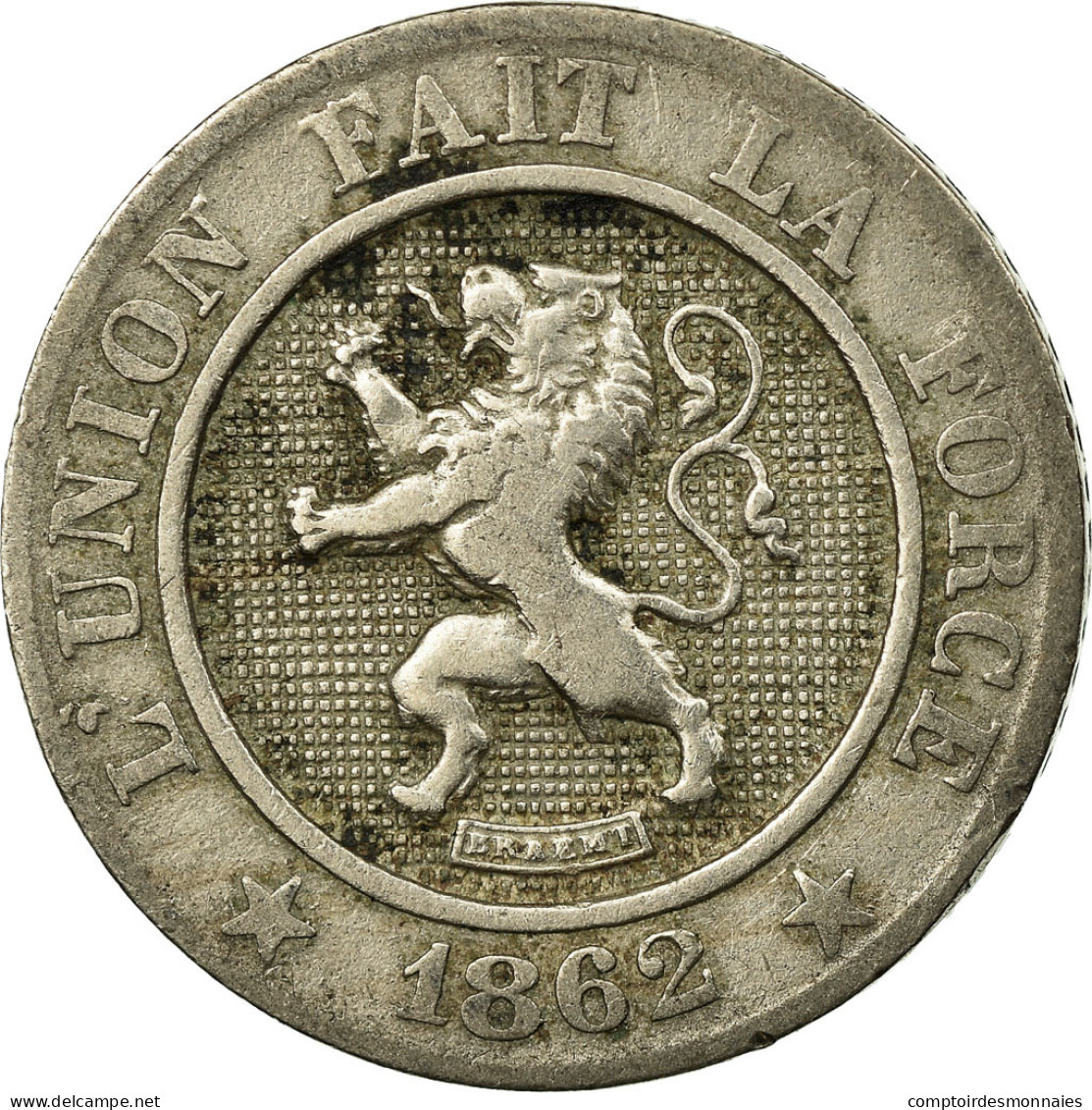 Monnaie, Belgique, Leopold I, 10 Centimes, 1862, TB+, Copper-nickel, KM:22 - 10 Centimes