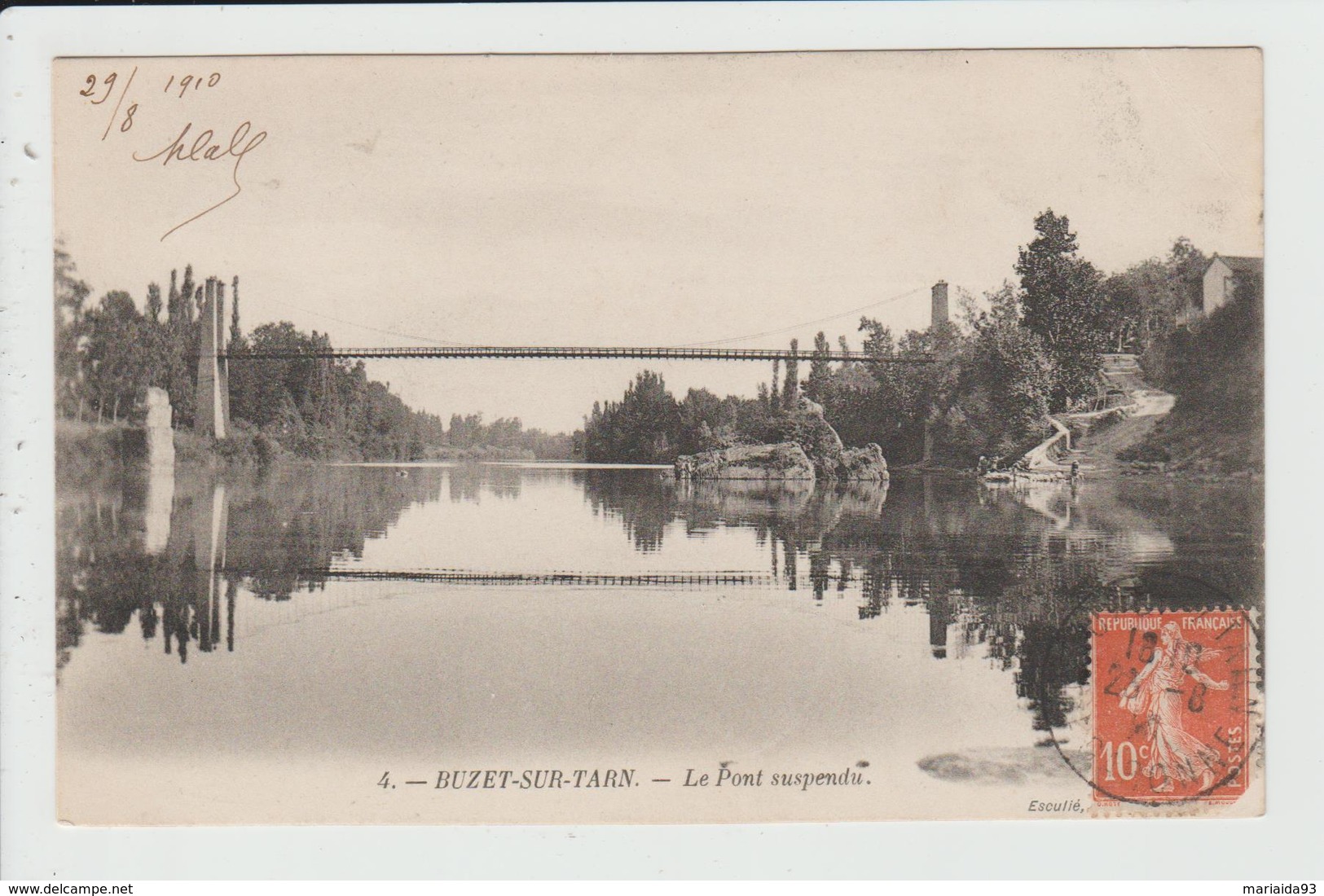 BUZET SUR TARN - HAUTE GARONNE - LE PONT SUSPENDU - Other & Unclassified