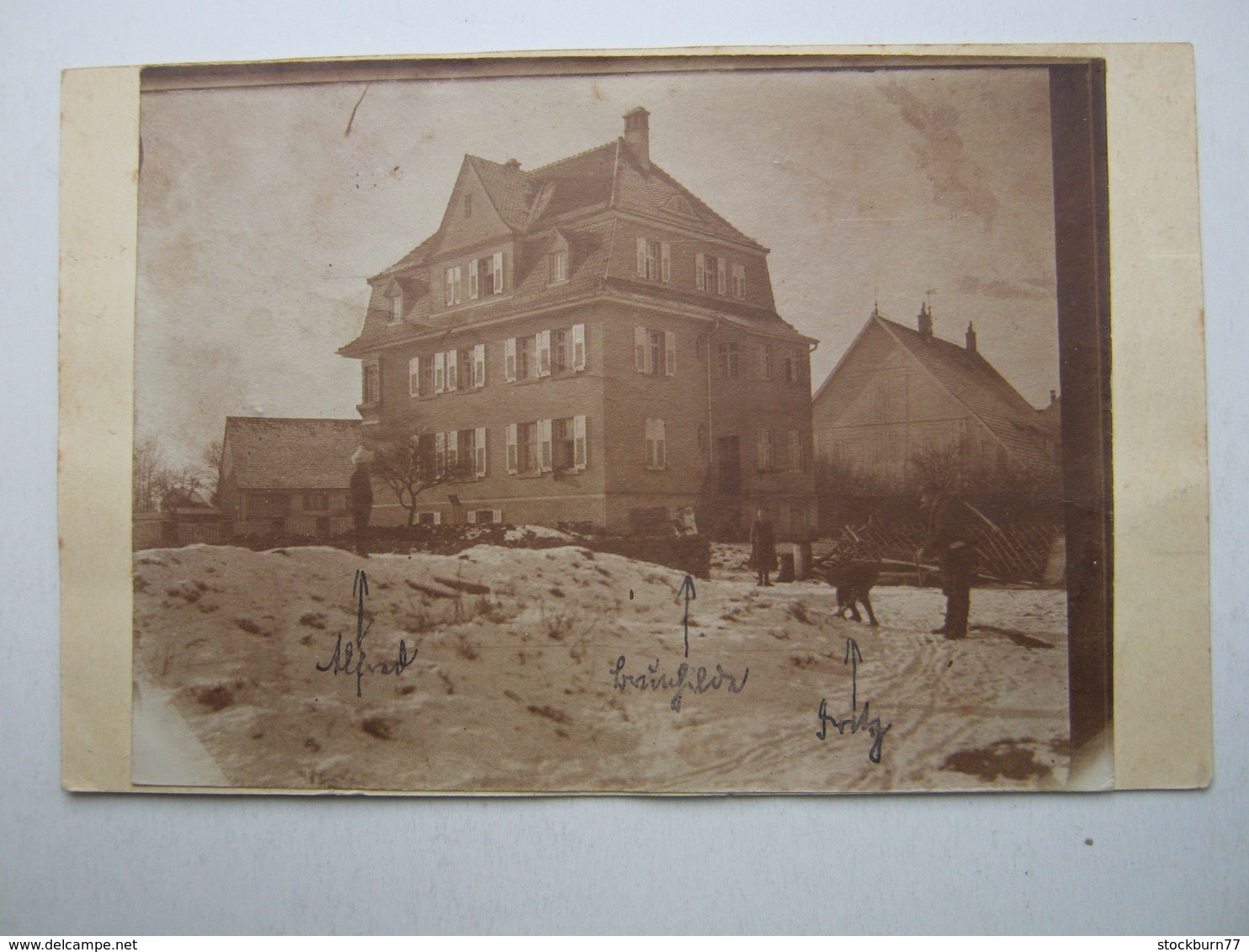 TROSSINGEN , Schöne Karte Um 1913, Aufgeklebtes Foto Auf Ganzsache - Trossingen