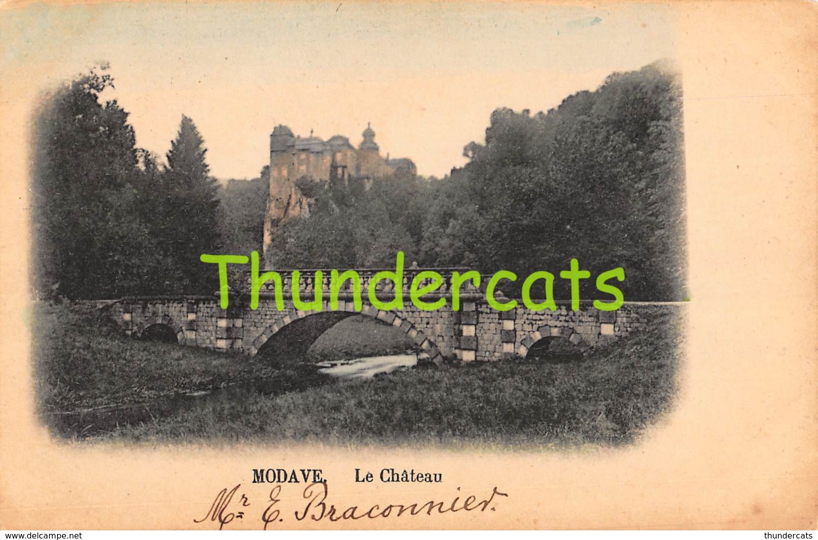 CPA  MODAVE LE CHATEAU ( CARTE COLORISEE ) - Modave