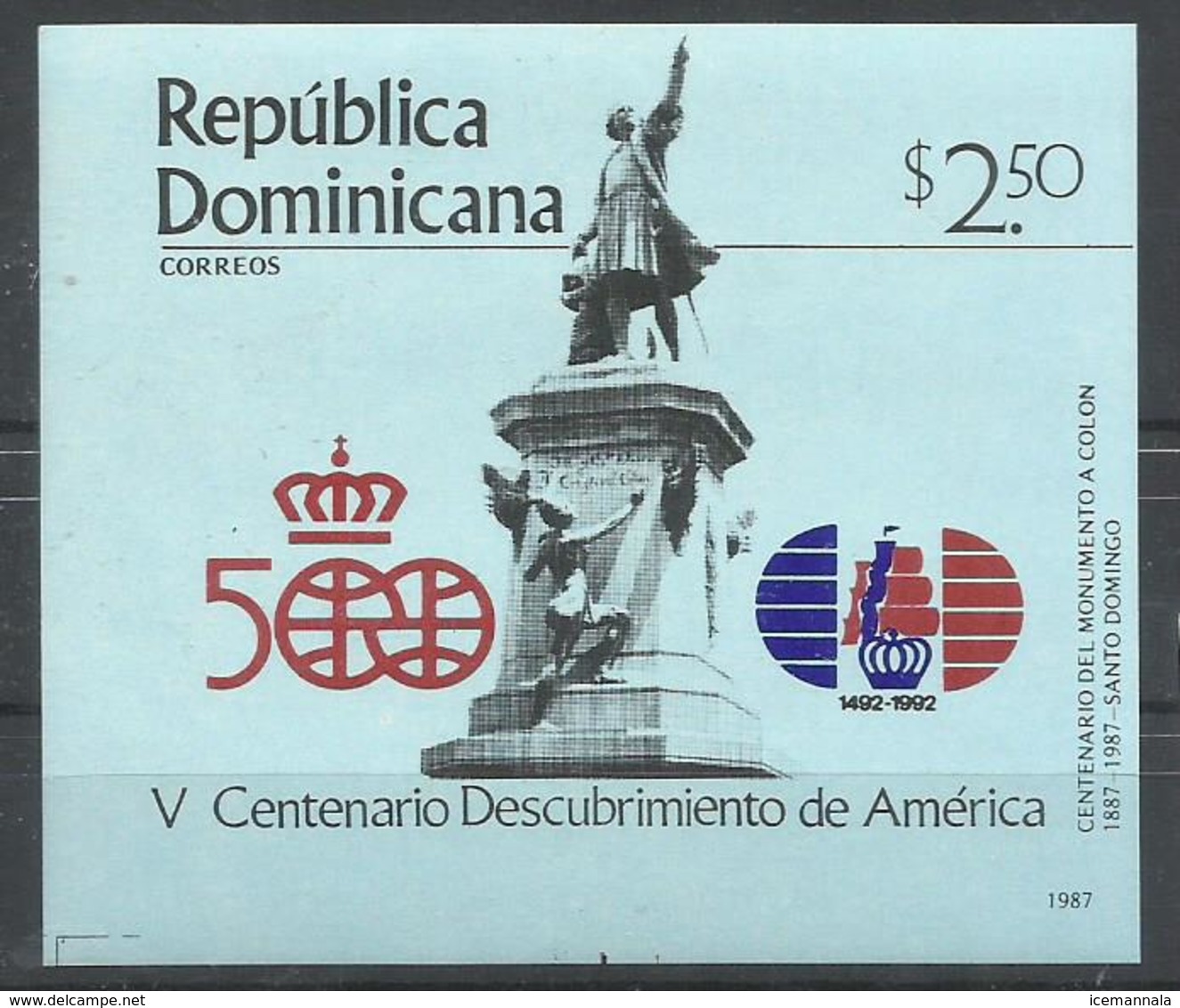 DOMINICANA  YVERT  H/B 38   MNH  ** - República Dominicana