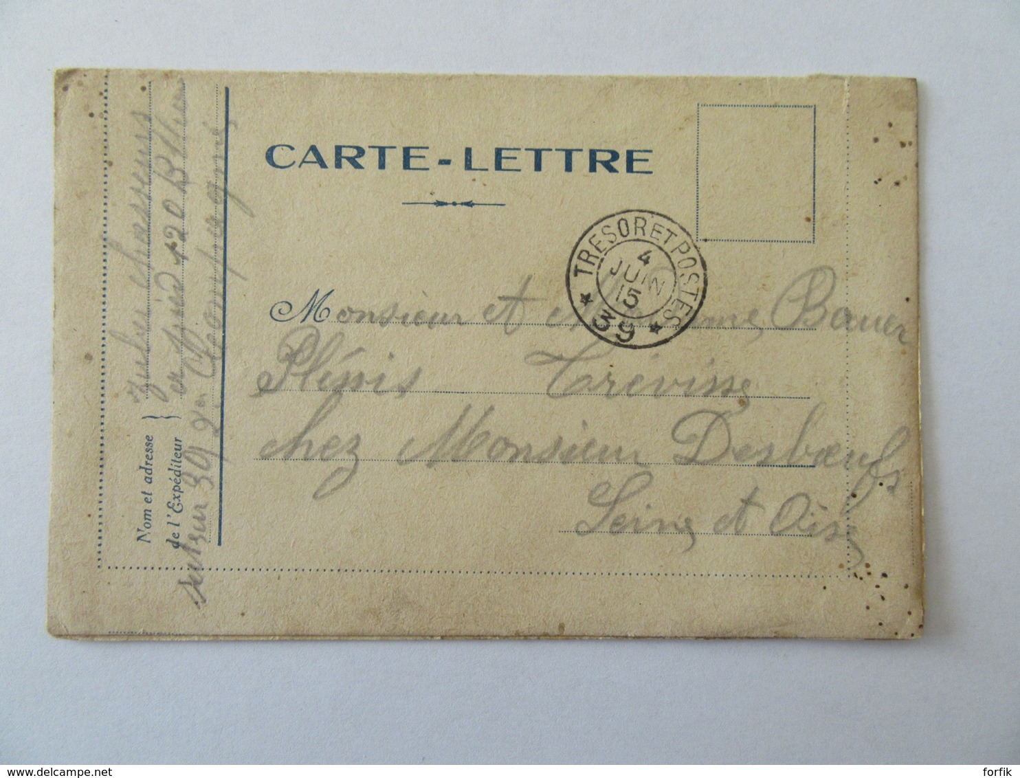 Lot De 7 Correspondances Militaires Guerre 14-18 Dont Cartes-lettres, Cartes Postales- Circulées, Certaines Avec Cachets - WW I
